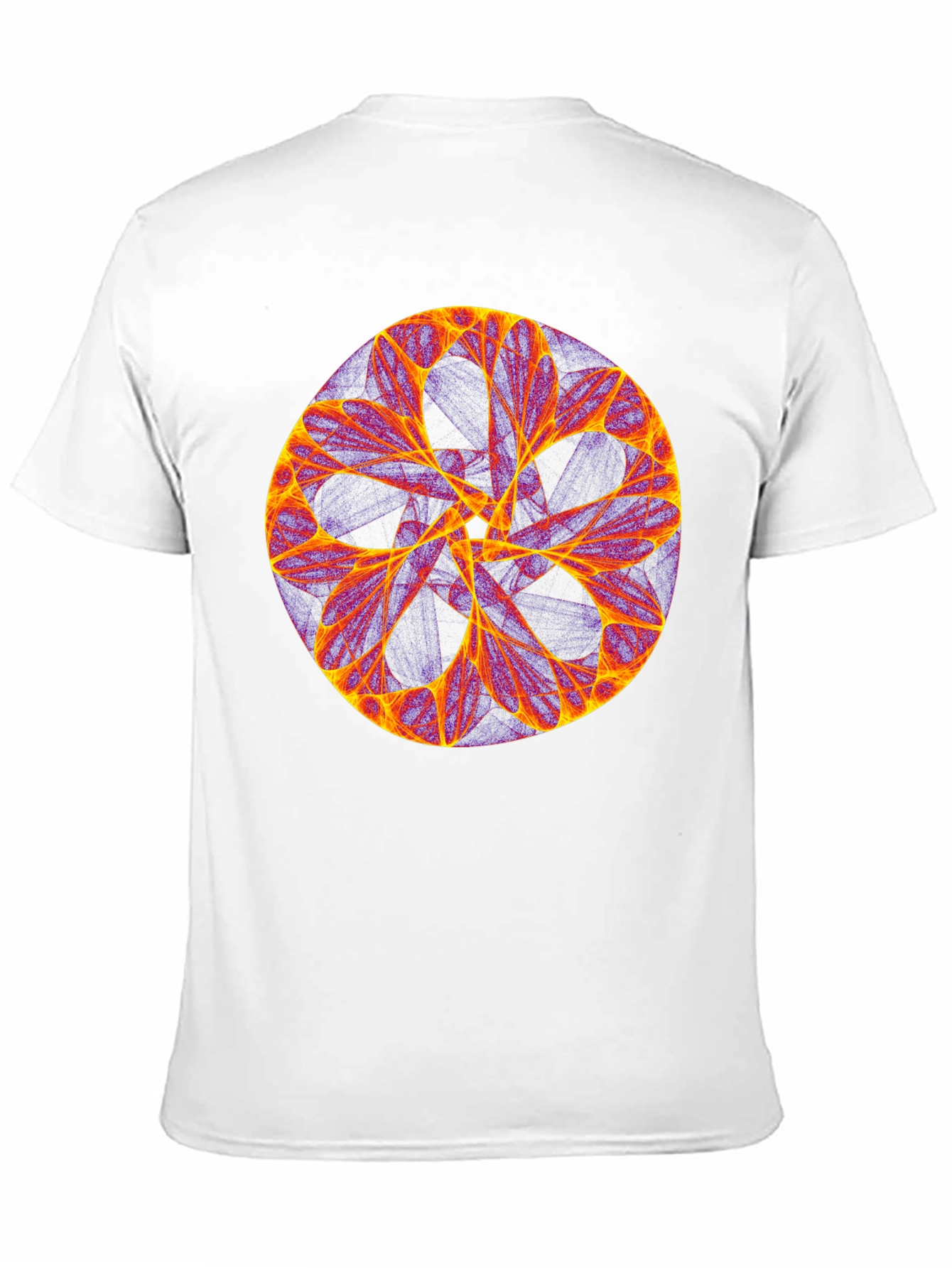 Abstract Geometric Print Black T-Shirt