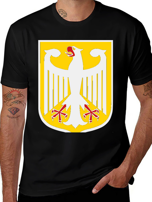 German Eagle Crest Graphic T-Shirt