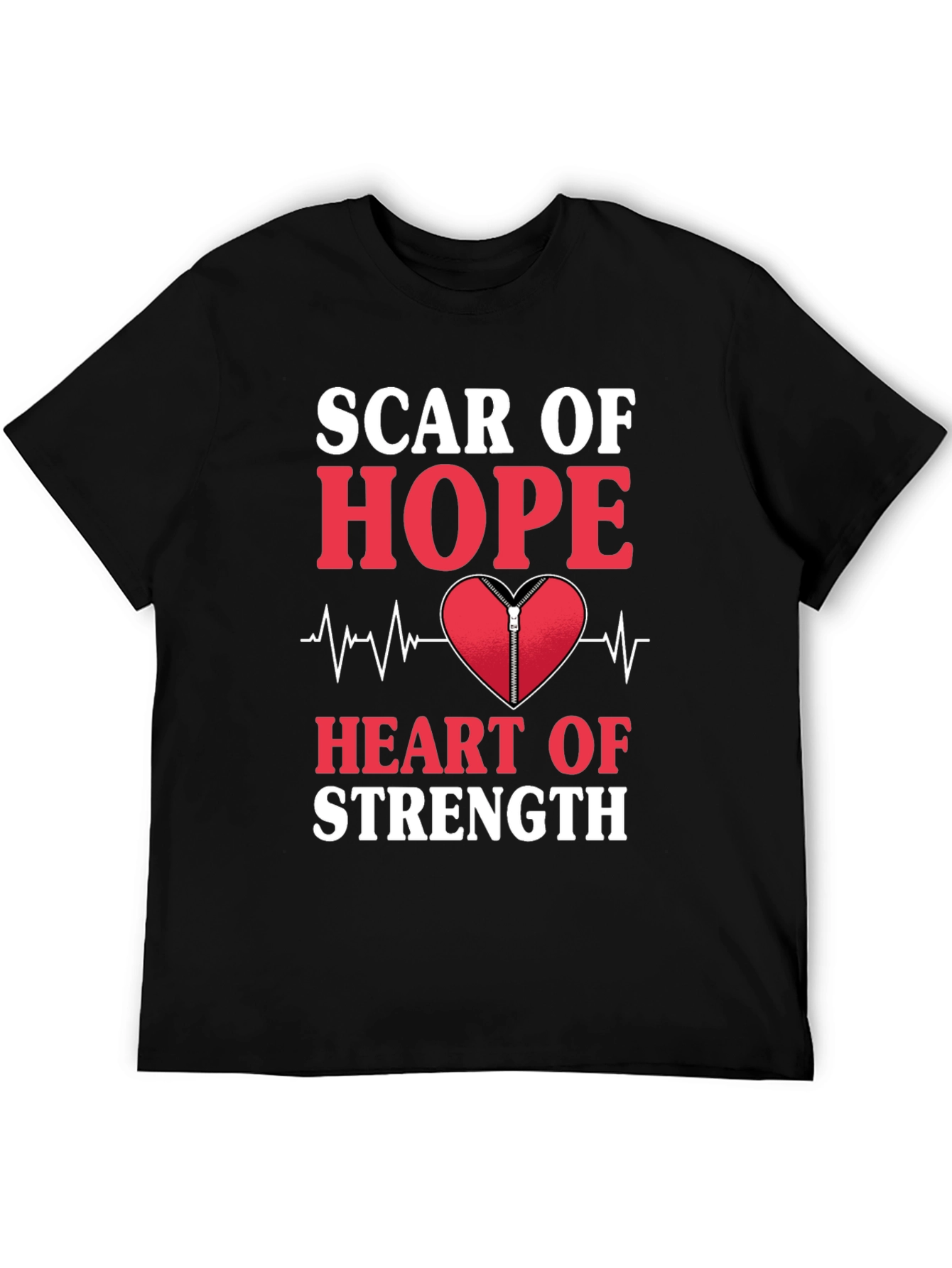 Scar of Hope Heart of Strength Graphic Tee
