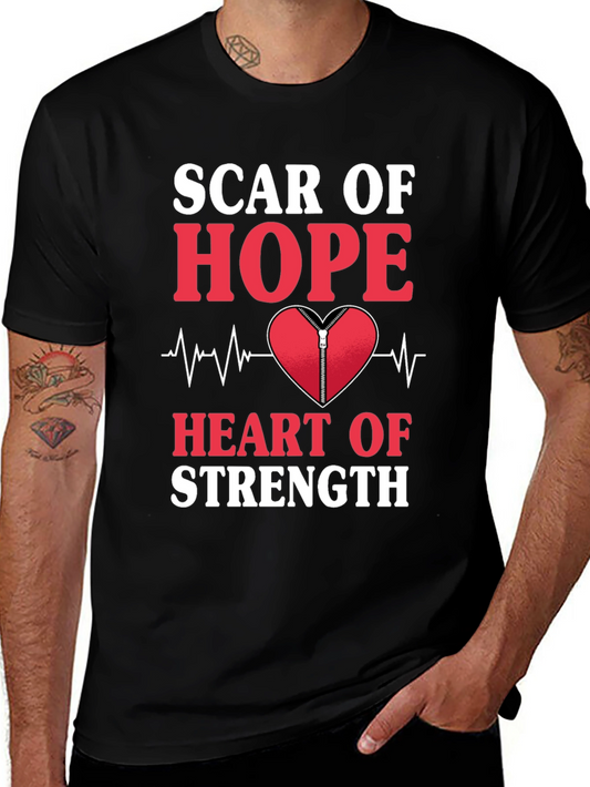 Scar of Hope Heart of Strength Graphic Tee