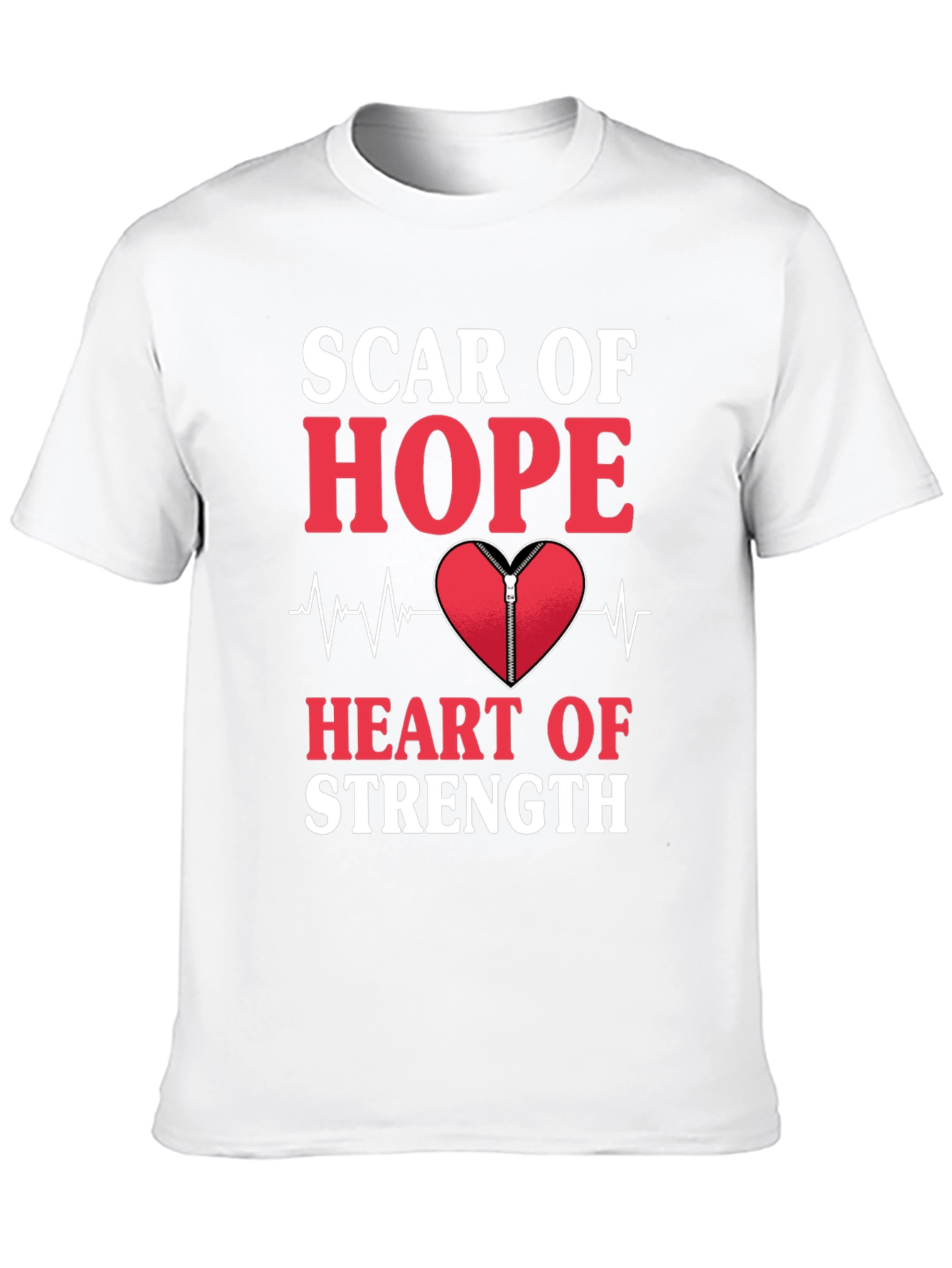 Scar of Hope Heart of Strength Graphic Tee