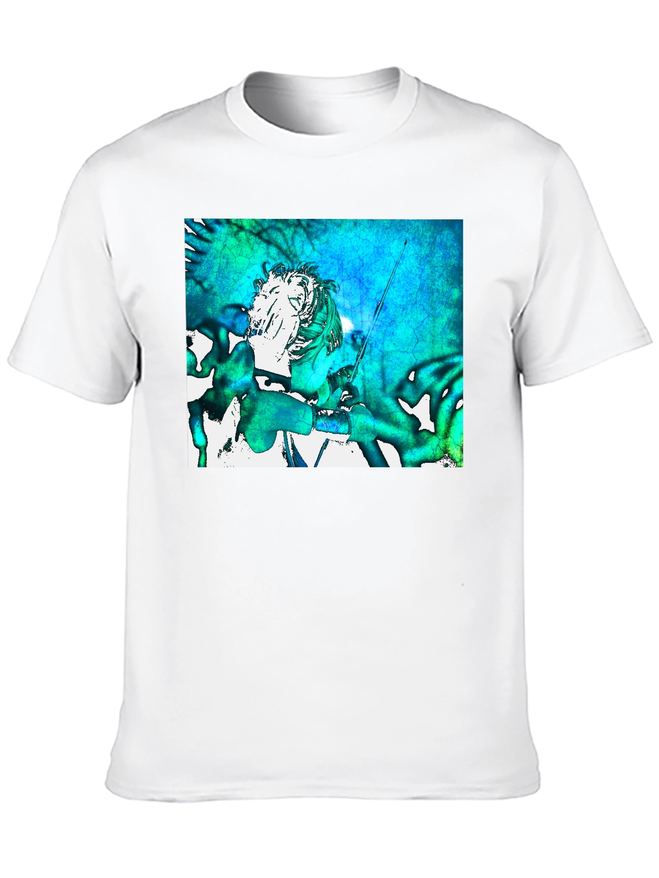 Abstract Art Graphic Print Black T-Shirt