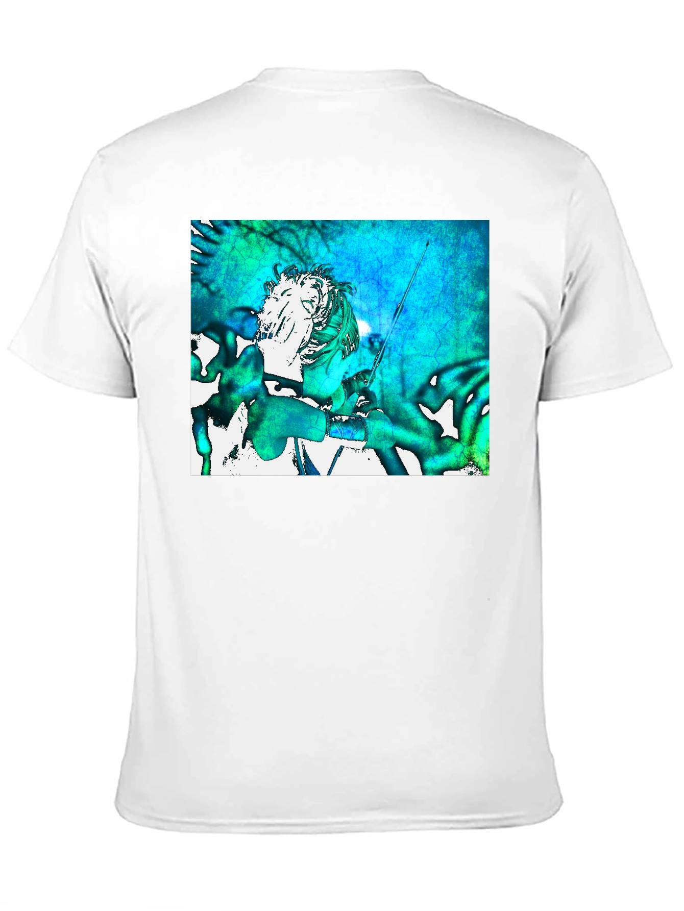 Abstract Art Graphic Print Black T-Shirt