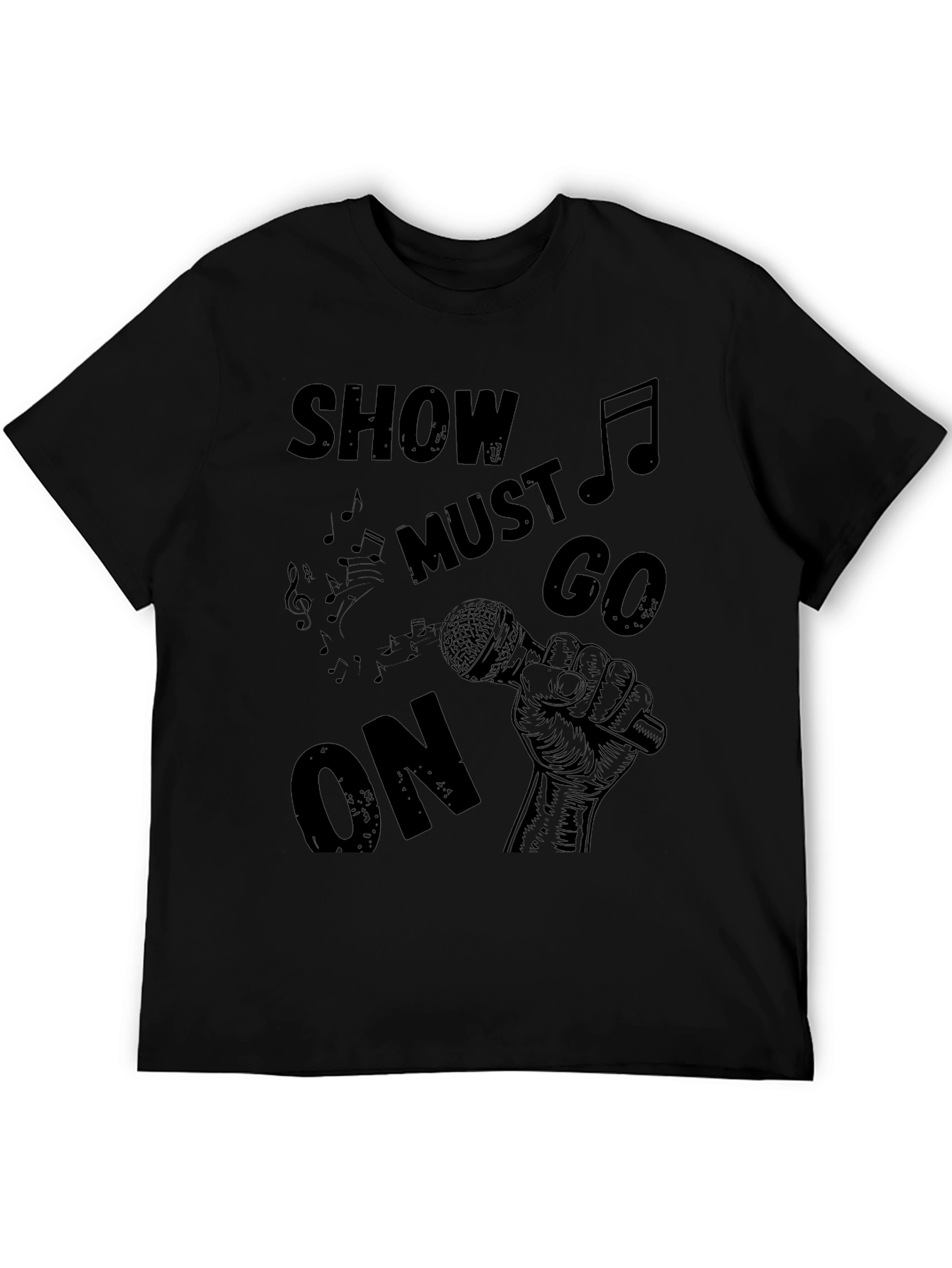 Show Must Go On T-Shirt - Music Inspired Design
