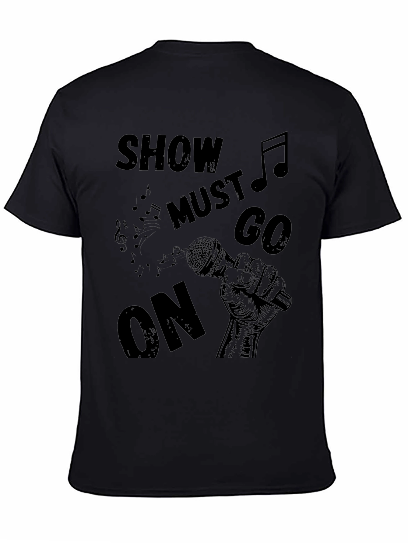 Show Must Go On T-Shirt - Music Inspired Design