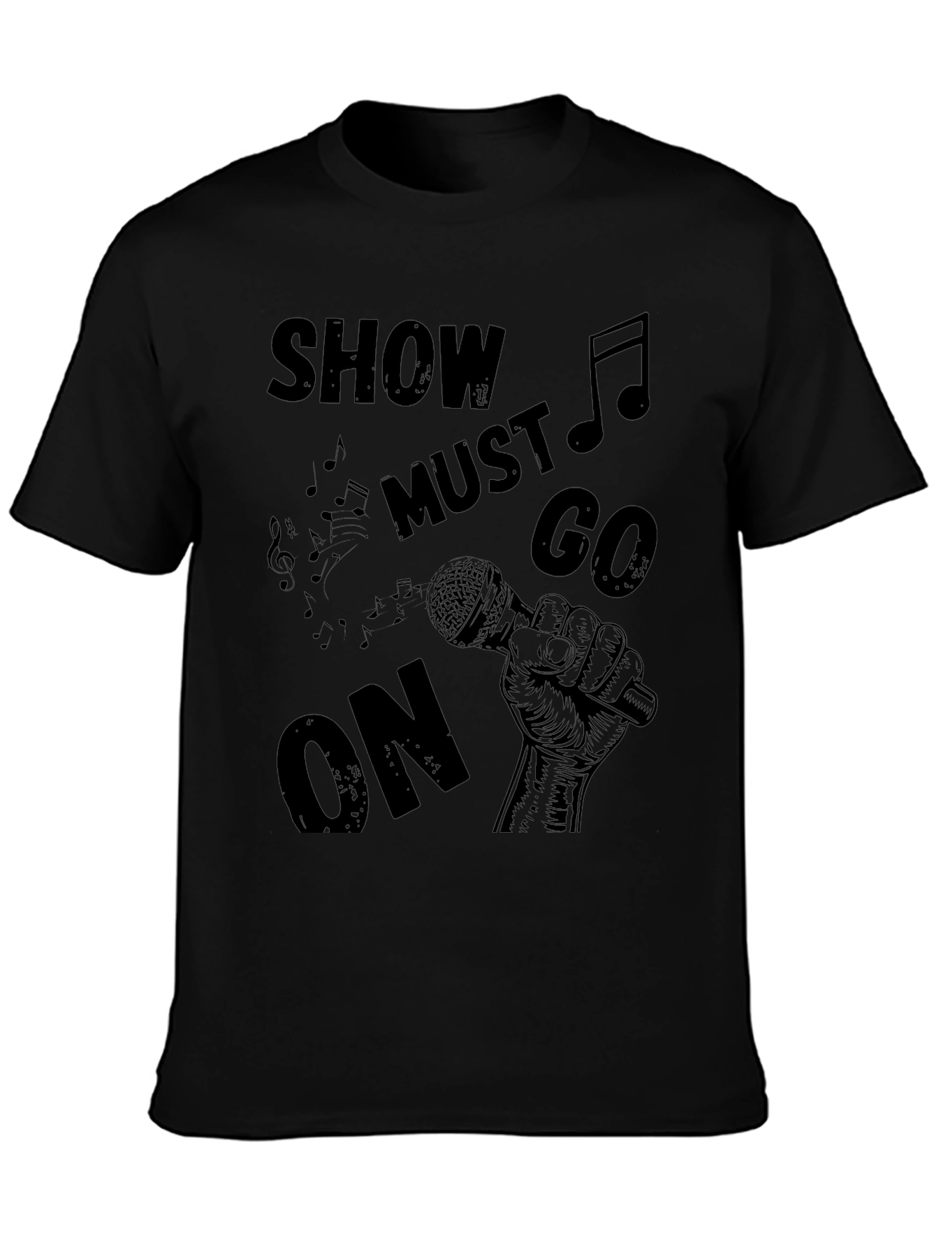 Show Must Go On T-Shirt - Music Inspired Design