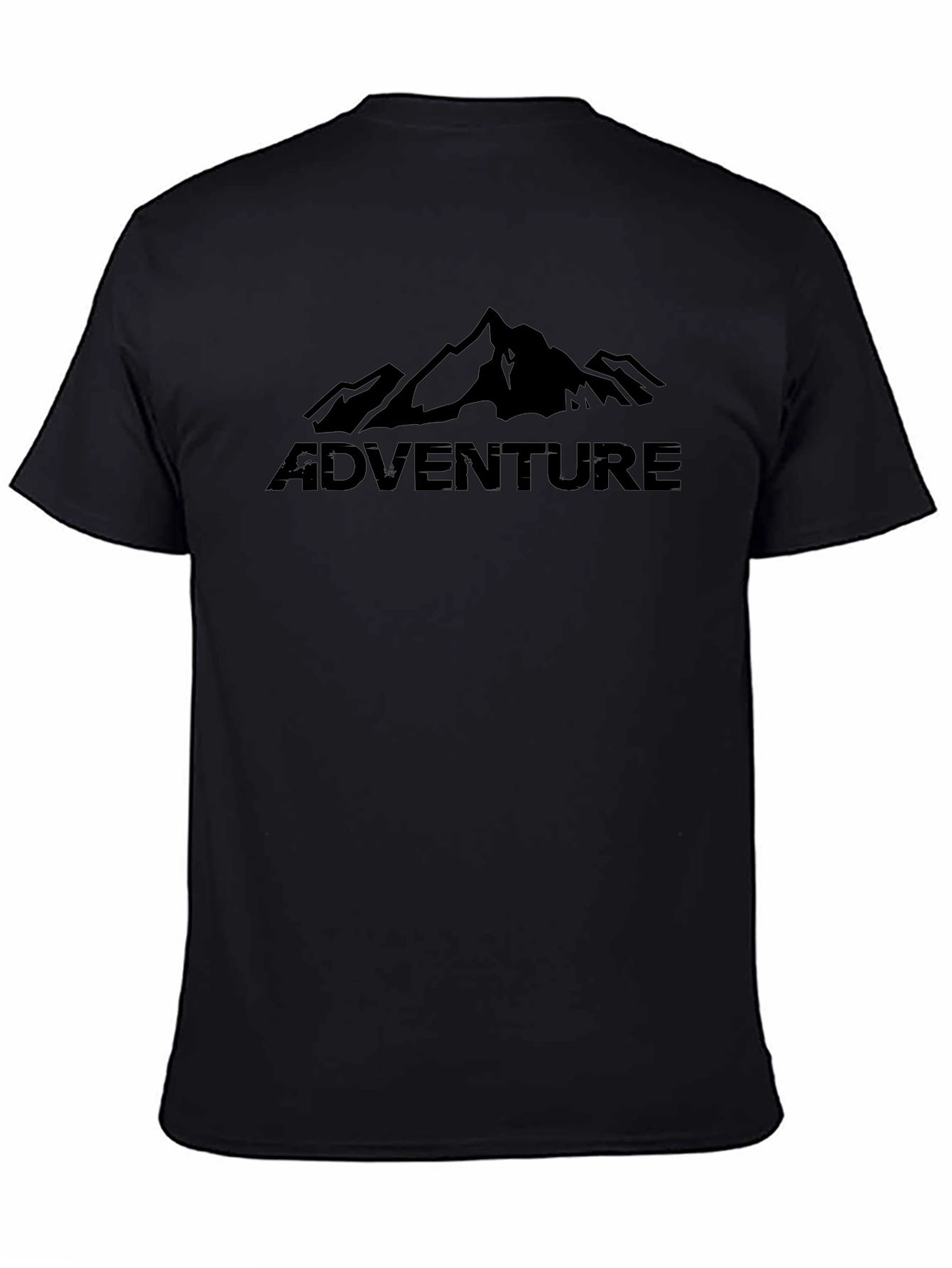 Adventure Mountain Graphic Tee - Mens Black T-Shirt