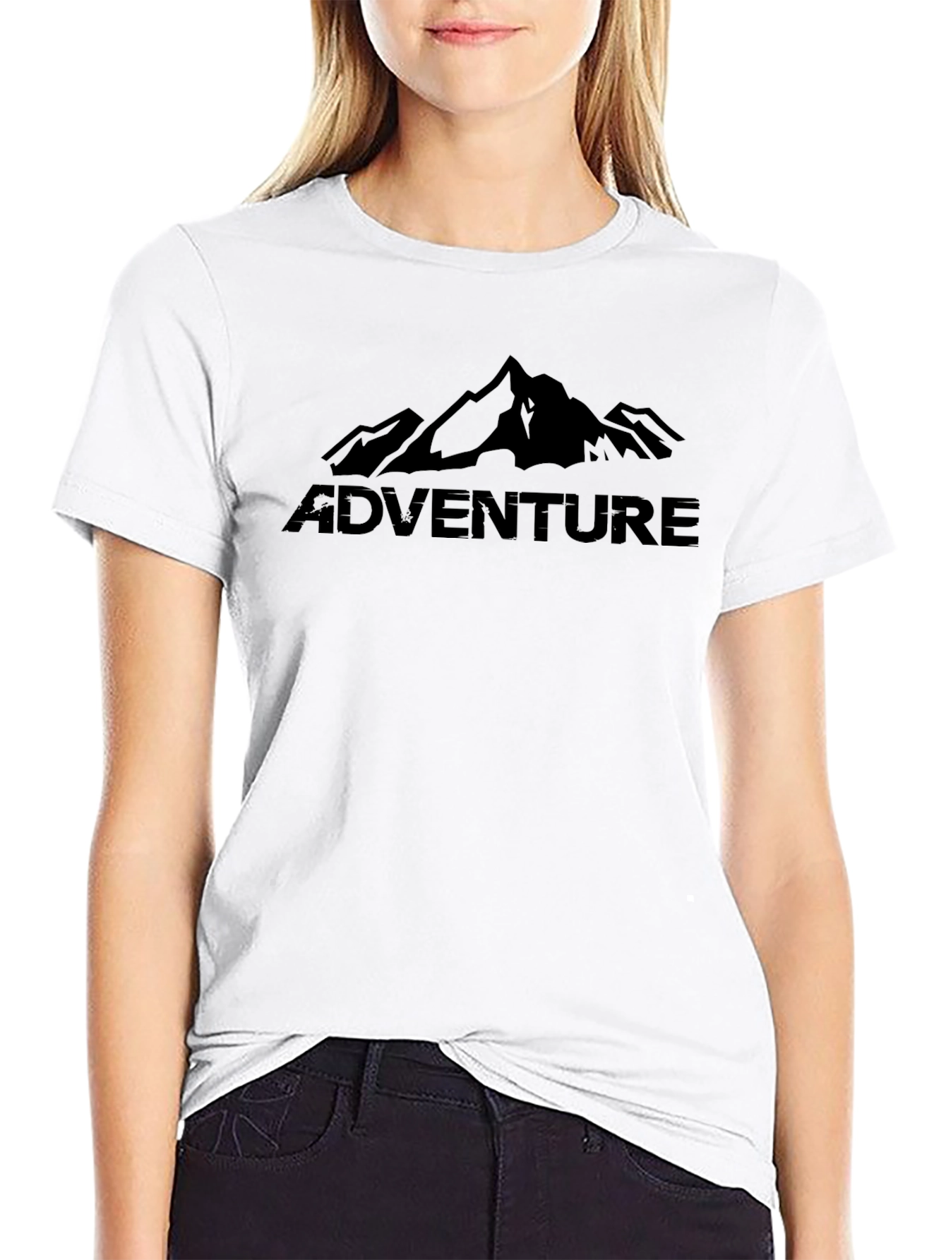 Adventure Mountain Graphic Tee - Mens Black T-Shirt