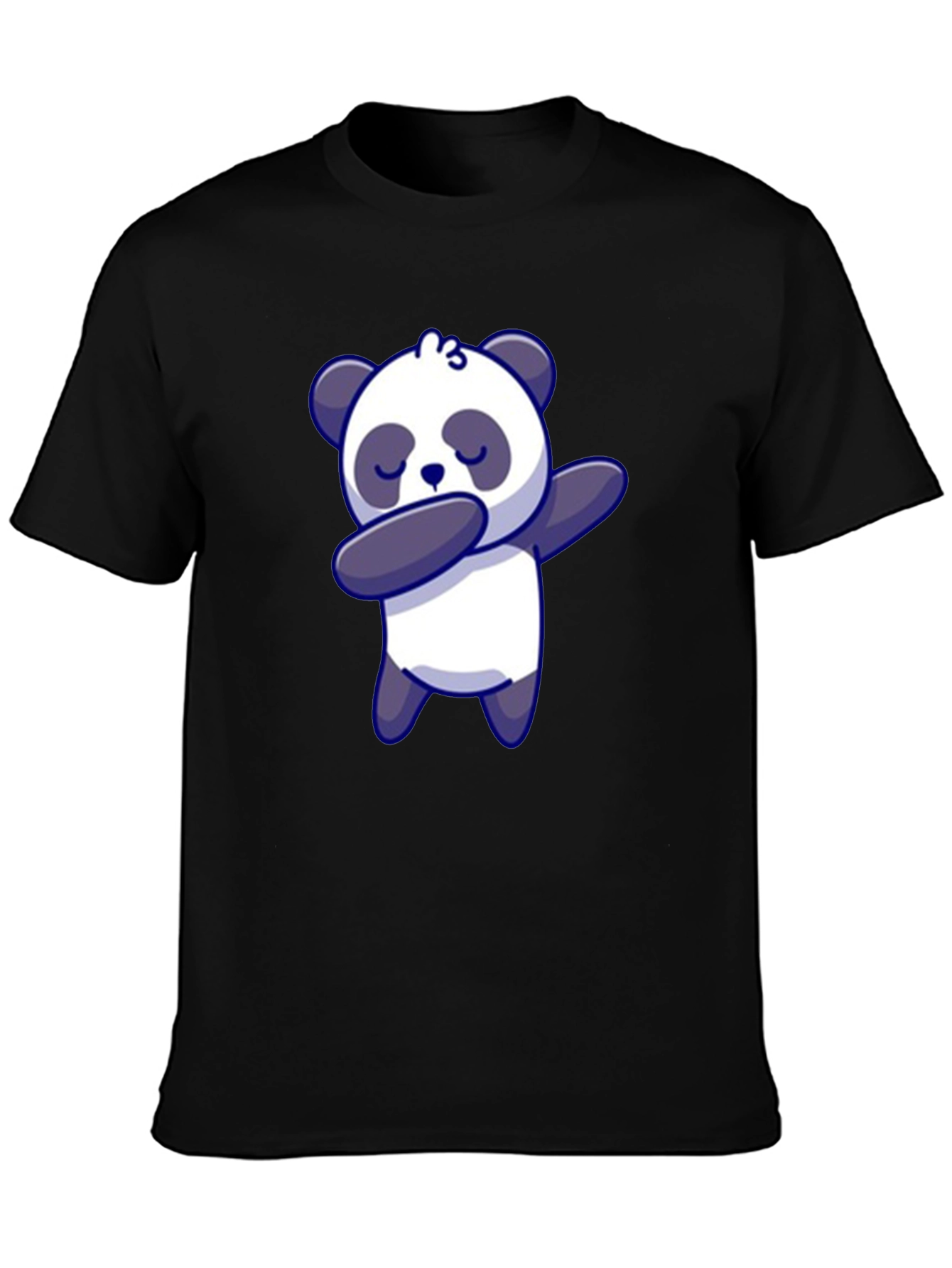 Dabbing Panda Bear T-Shirt Black