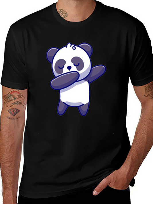 Dabbing Panda Bear T-Shirt Black