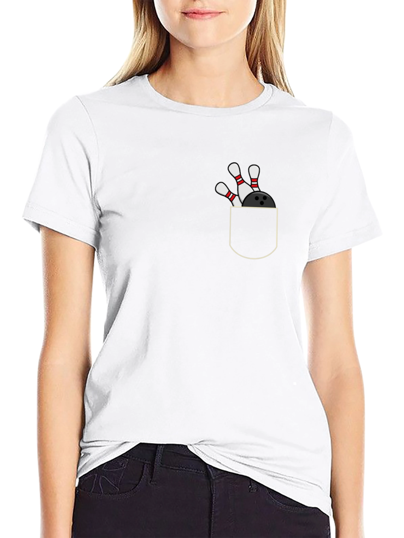 Bowling Pocket T-Shirt - Strike Style!