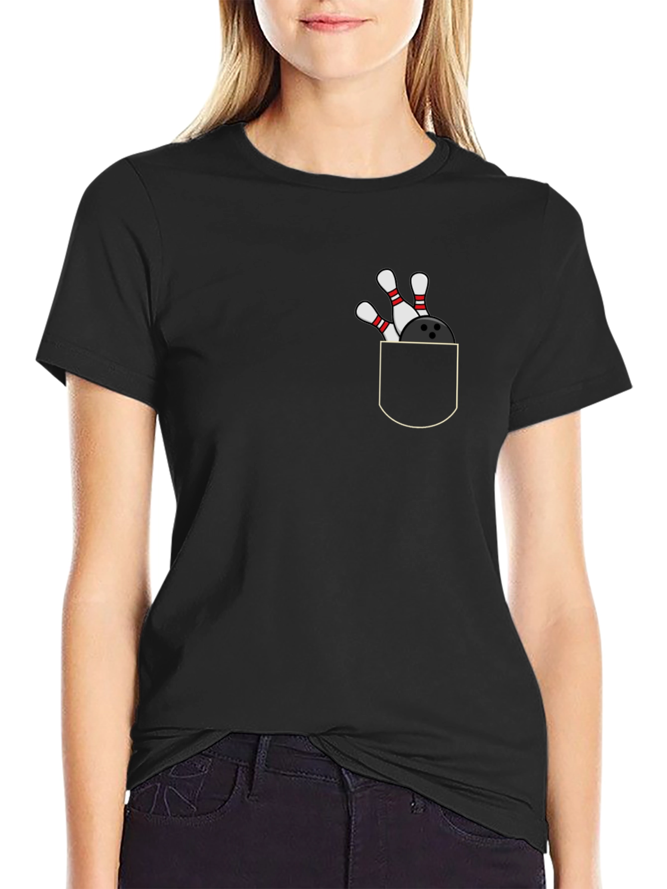 Bowling Pocket T-Shirt - Strike Style!