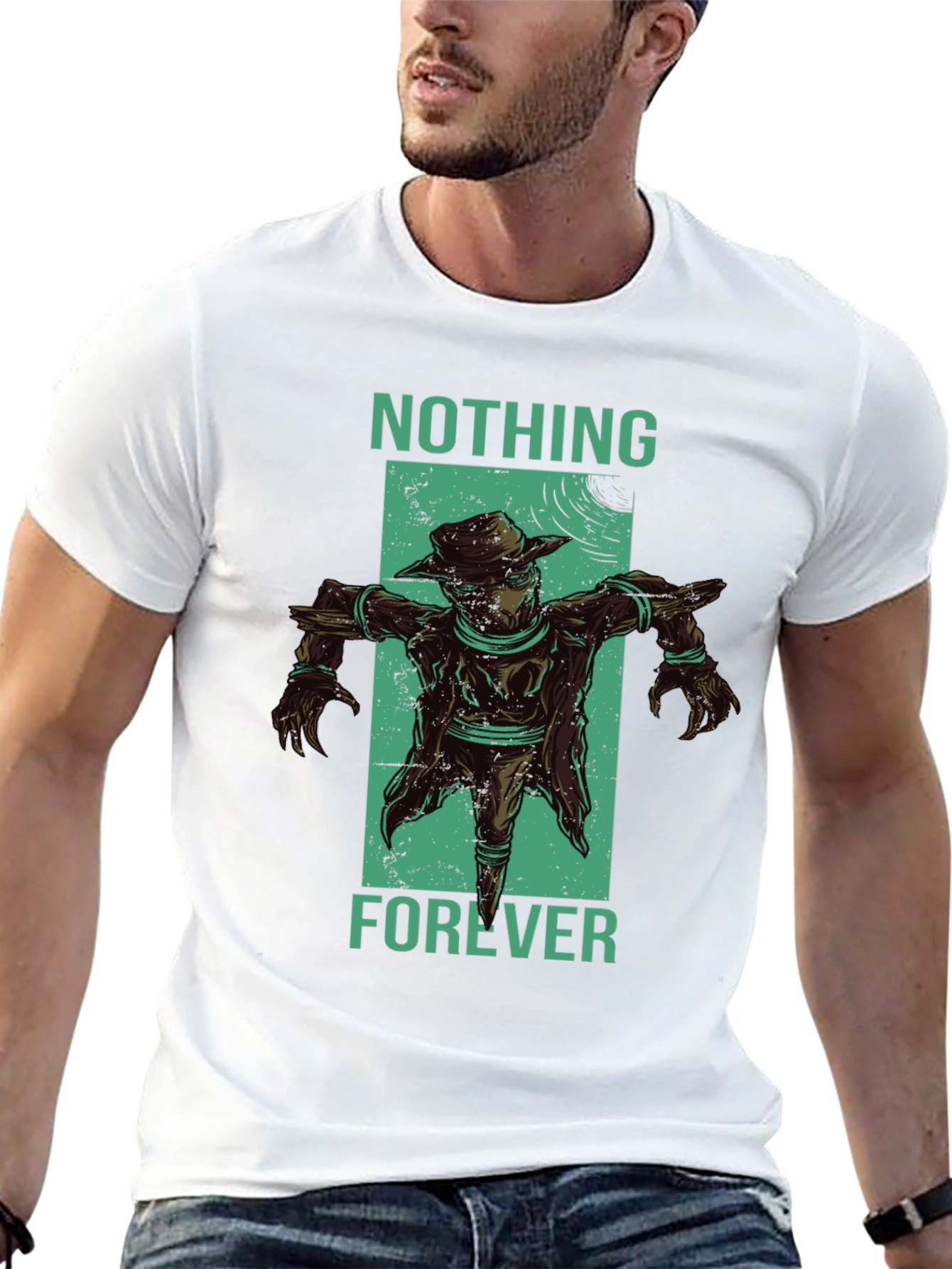 Nothing Forever Scarecrow Graphic T-Shirt
