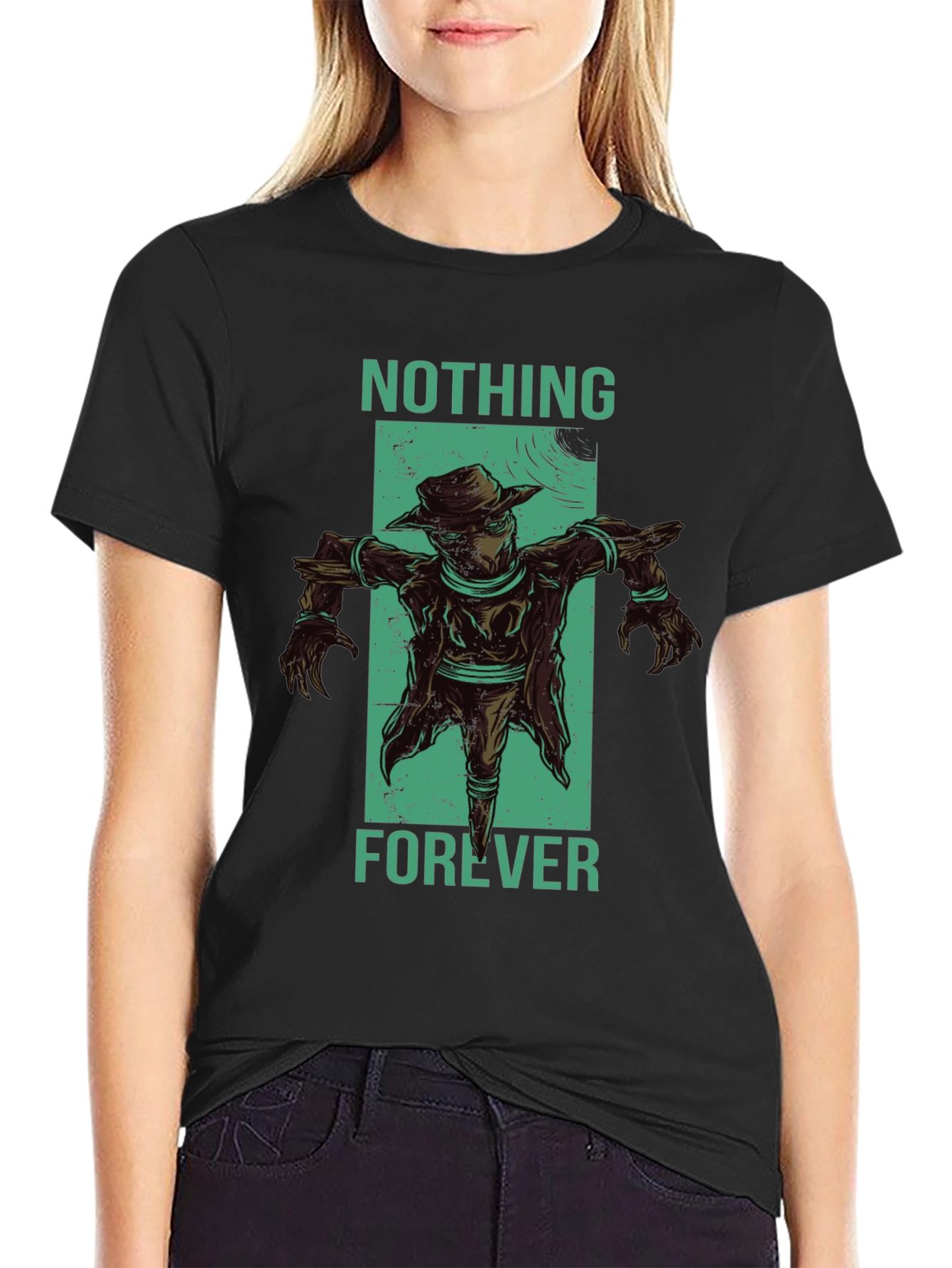 Nothing Forever Scarecrow Graphic T-Shirt