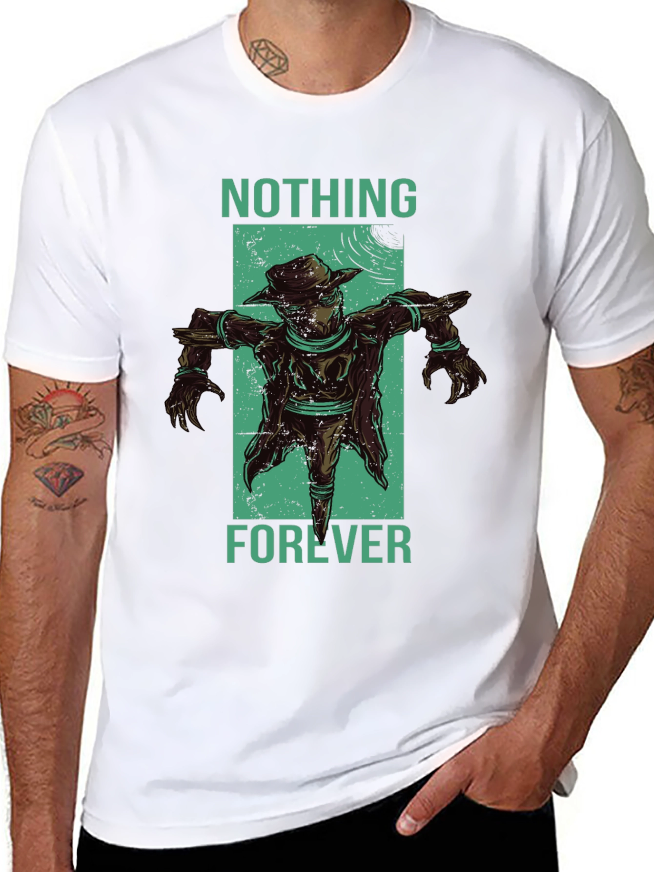 Nothing Forever Scarecrow Graphic T-Shirt
