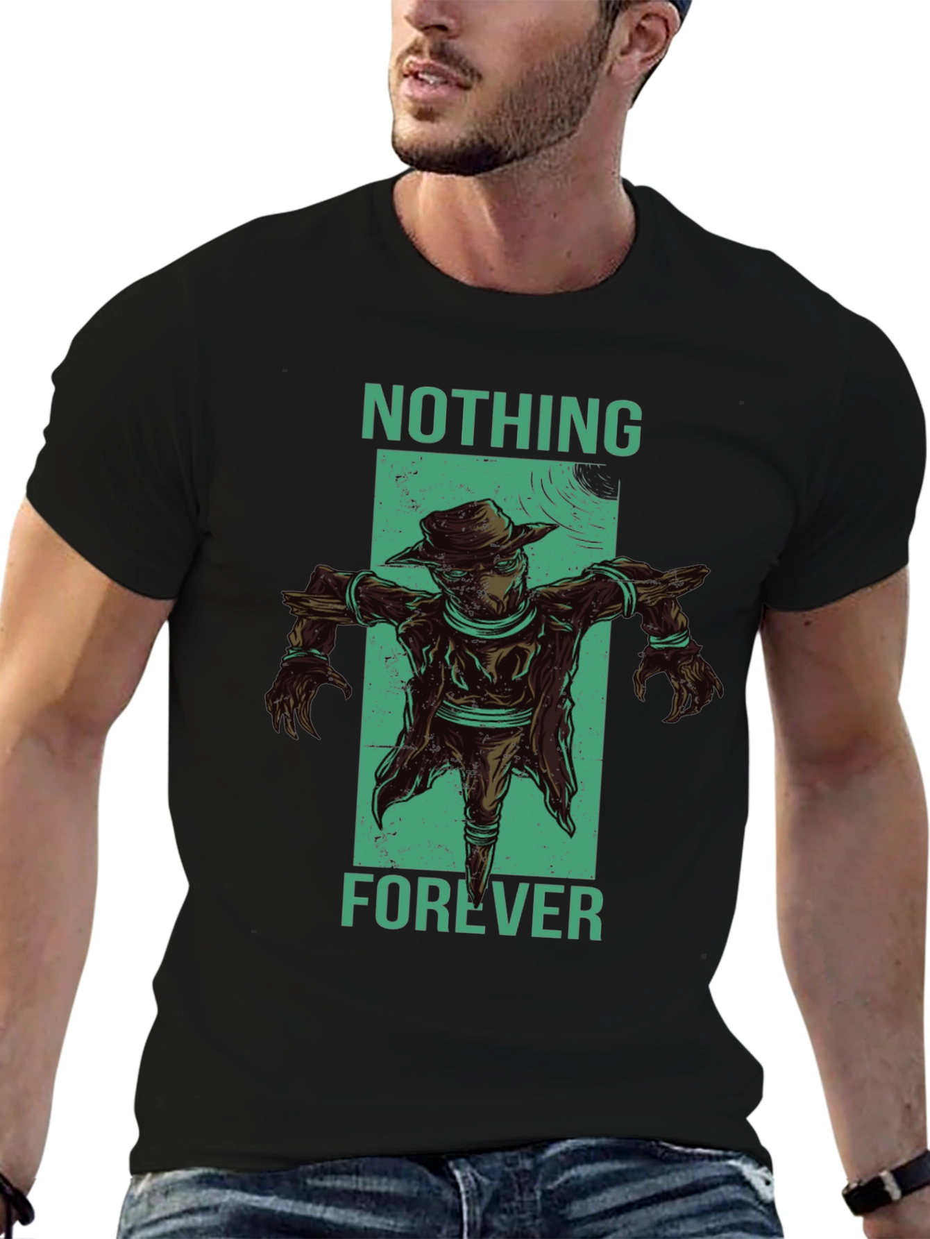 Nothing Forever Scarecrow Graphic T-Shirt