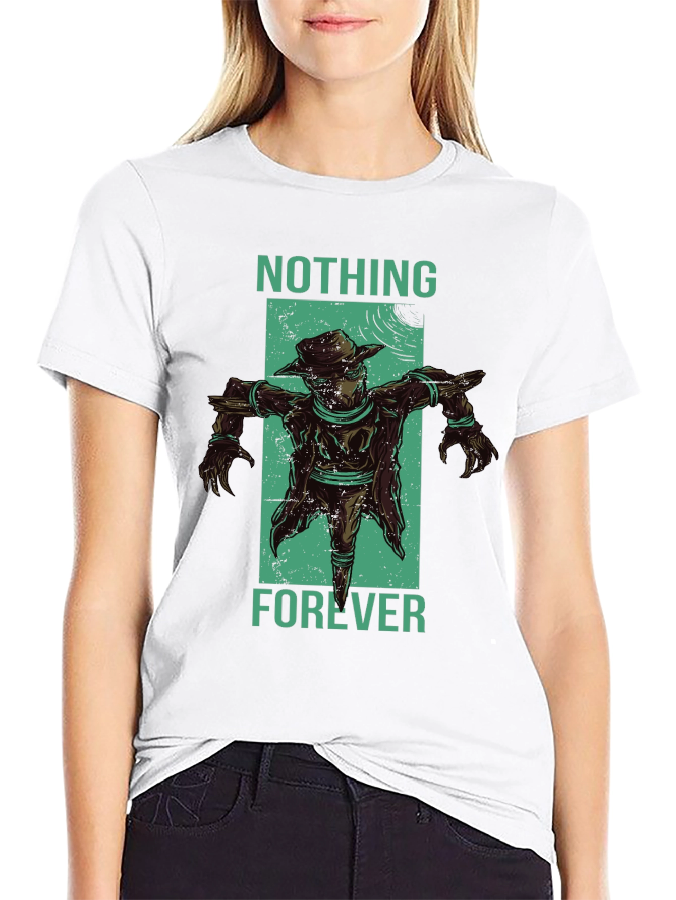Nothing Forever Scarecrow Graphic T-Shirt