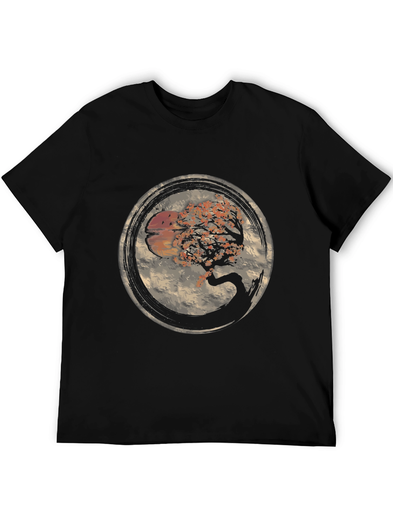 Bonsai Tree Graphic Tee - Nature Inspired Mens T-Shirt