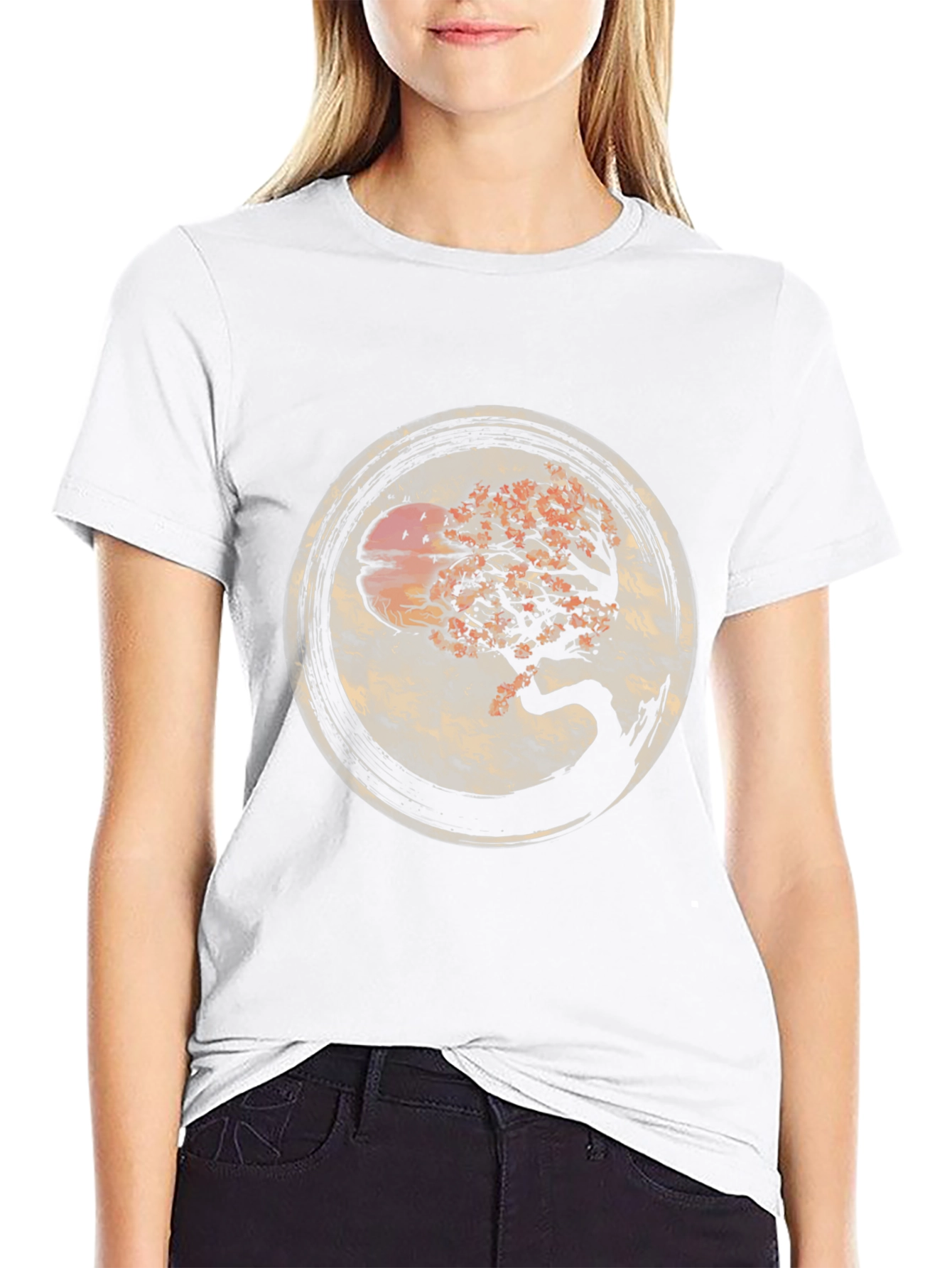 Bonsai Tree Graphic Tee - Nature Inspired Mens T-Shirt