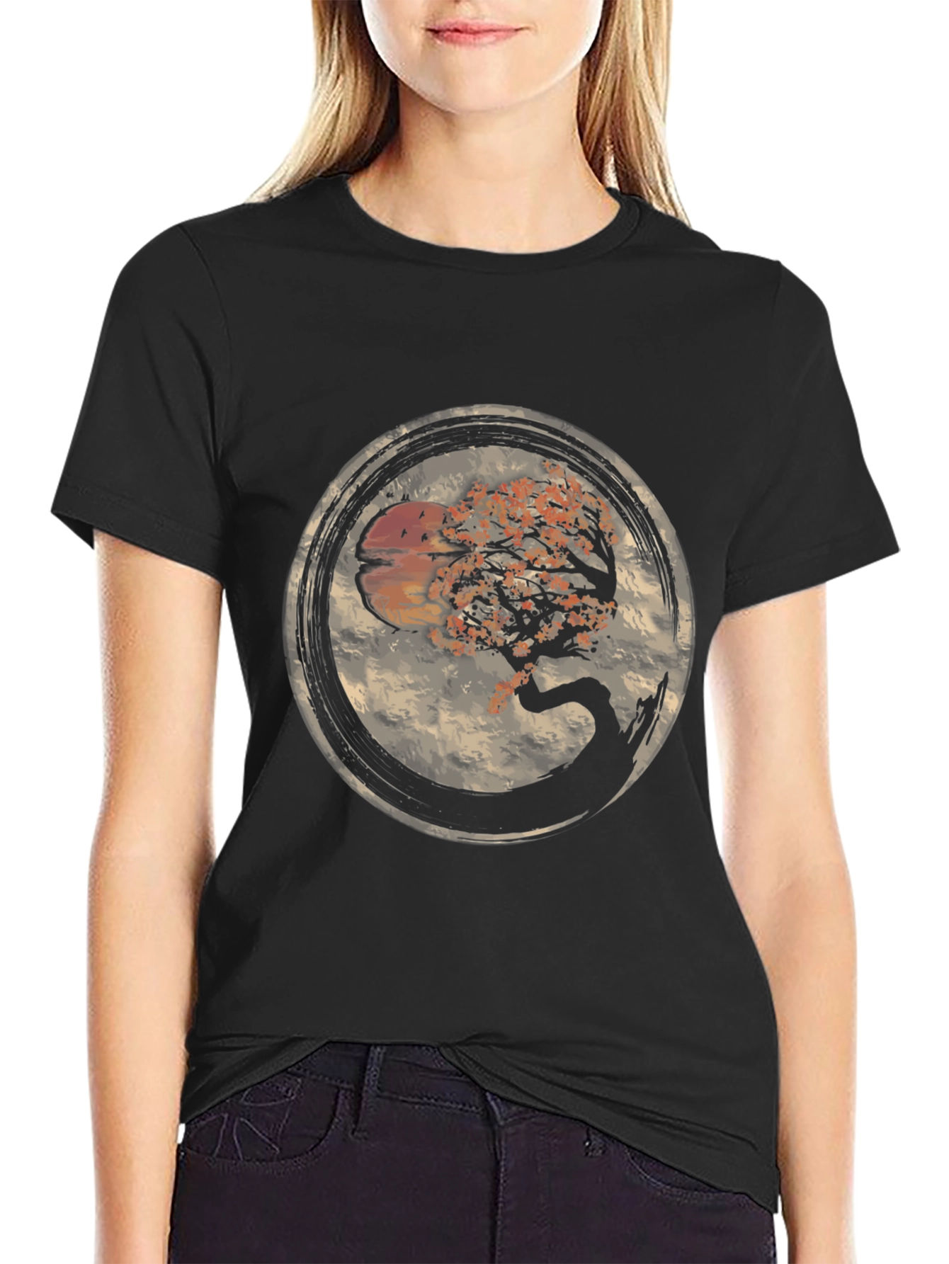 Bonsai Tree Graphic Tee - Nature Inspired Mens T-Shirt