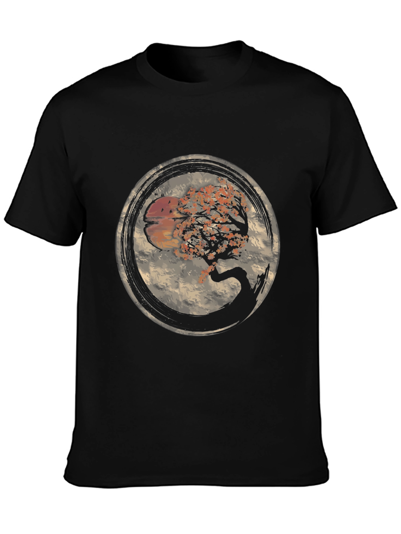 Bonsai Tree Graphic Tee - Nature Inspired Mens T-Shirt