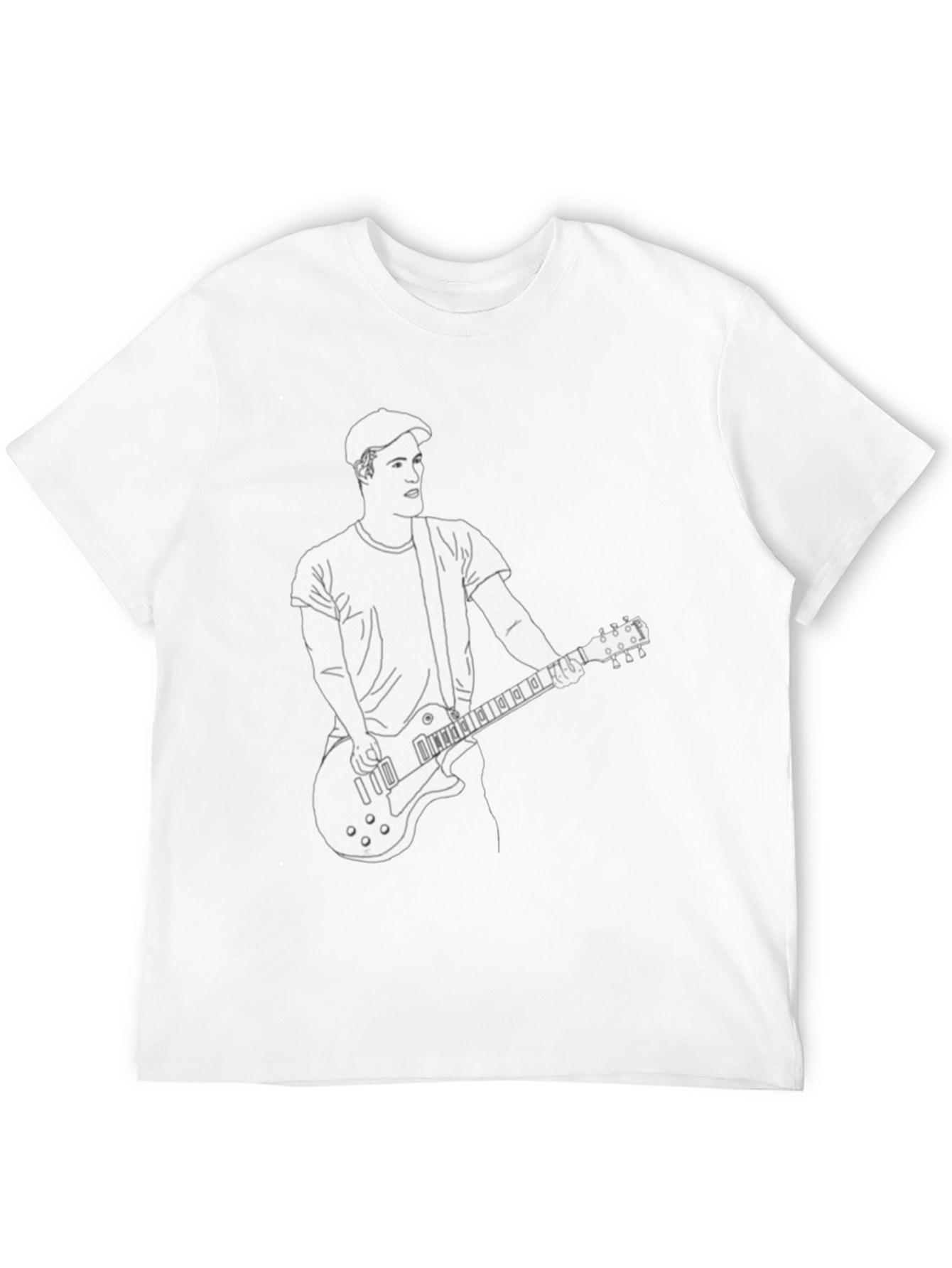 Musician Graphic Tee - Black Cotton T-Shirt