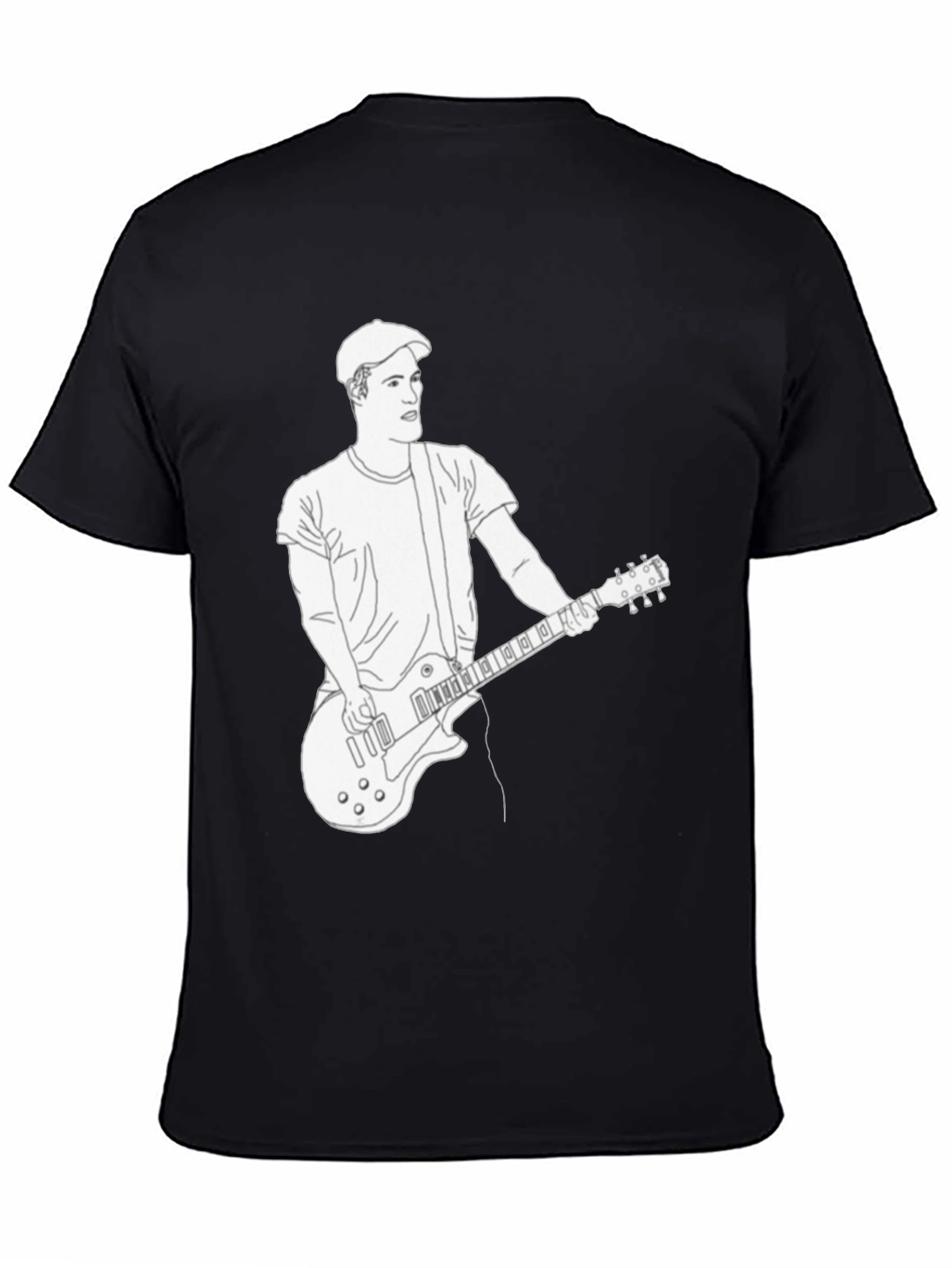 Musician Graphic Tee - Black Cotton T-Shirt