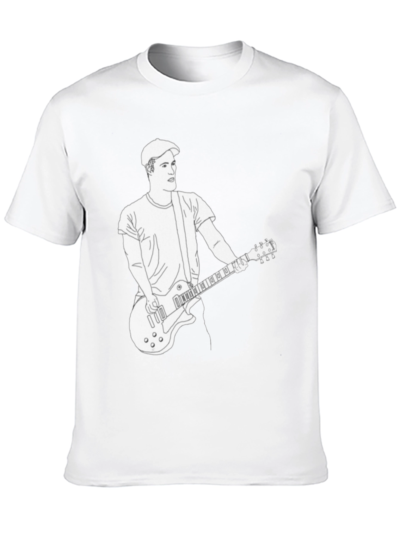 Musician Graphic Tee - Black Cotton T-Shirt