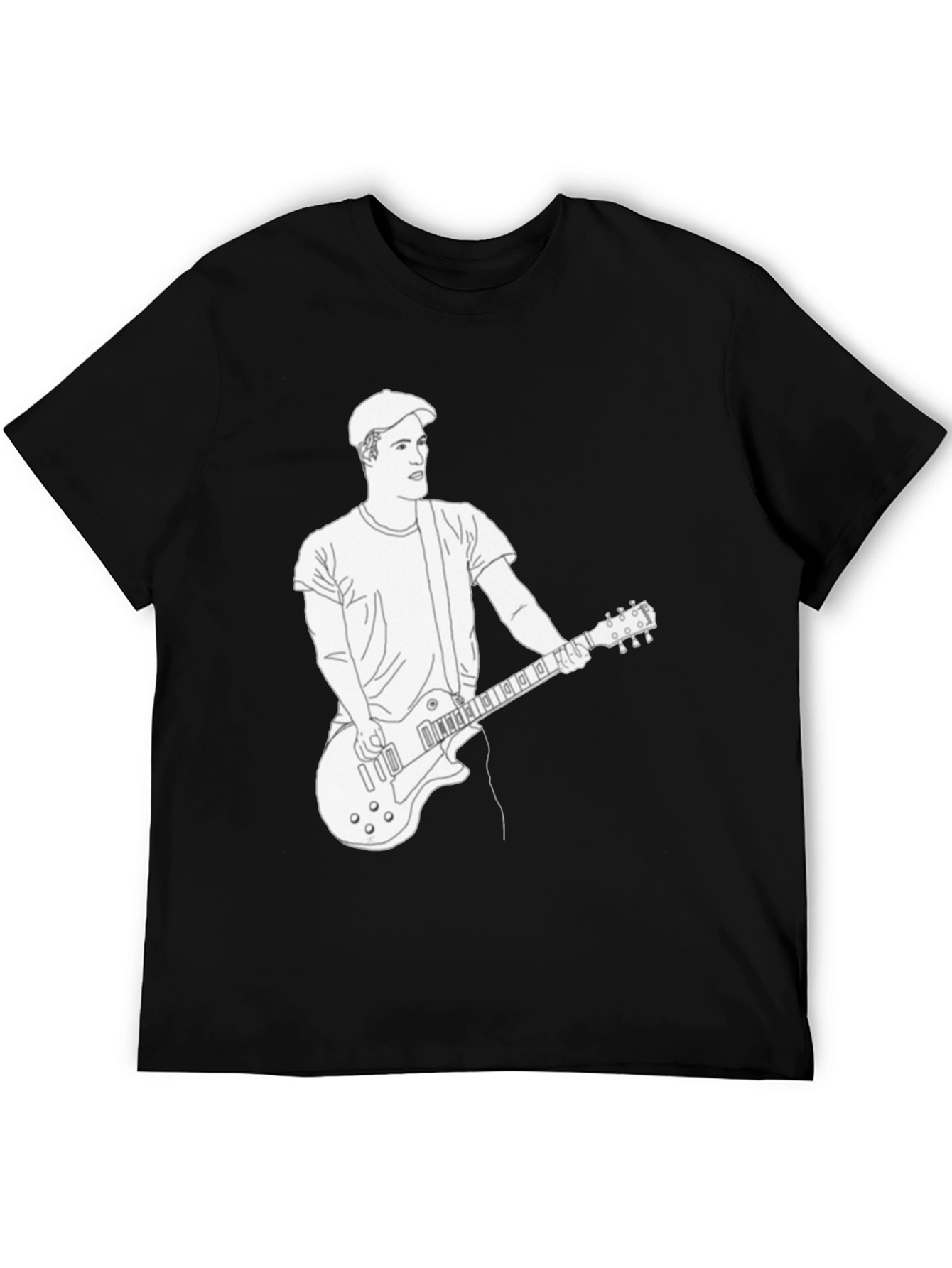 Musician Graphic Tee - Black Cotton T-Shirt