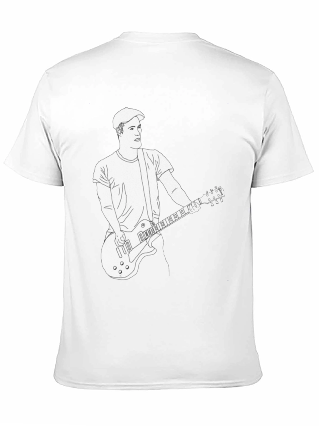 Musician Graphic Tee - Black Cotton T-Shirt