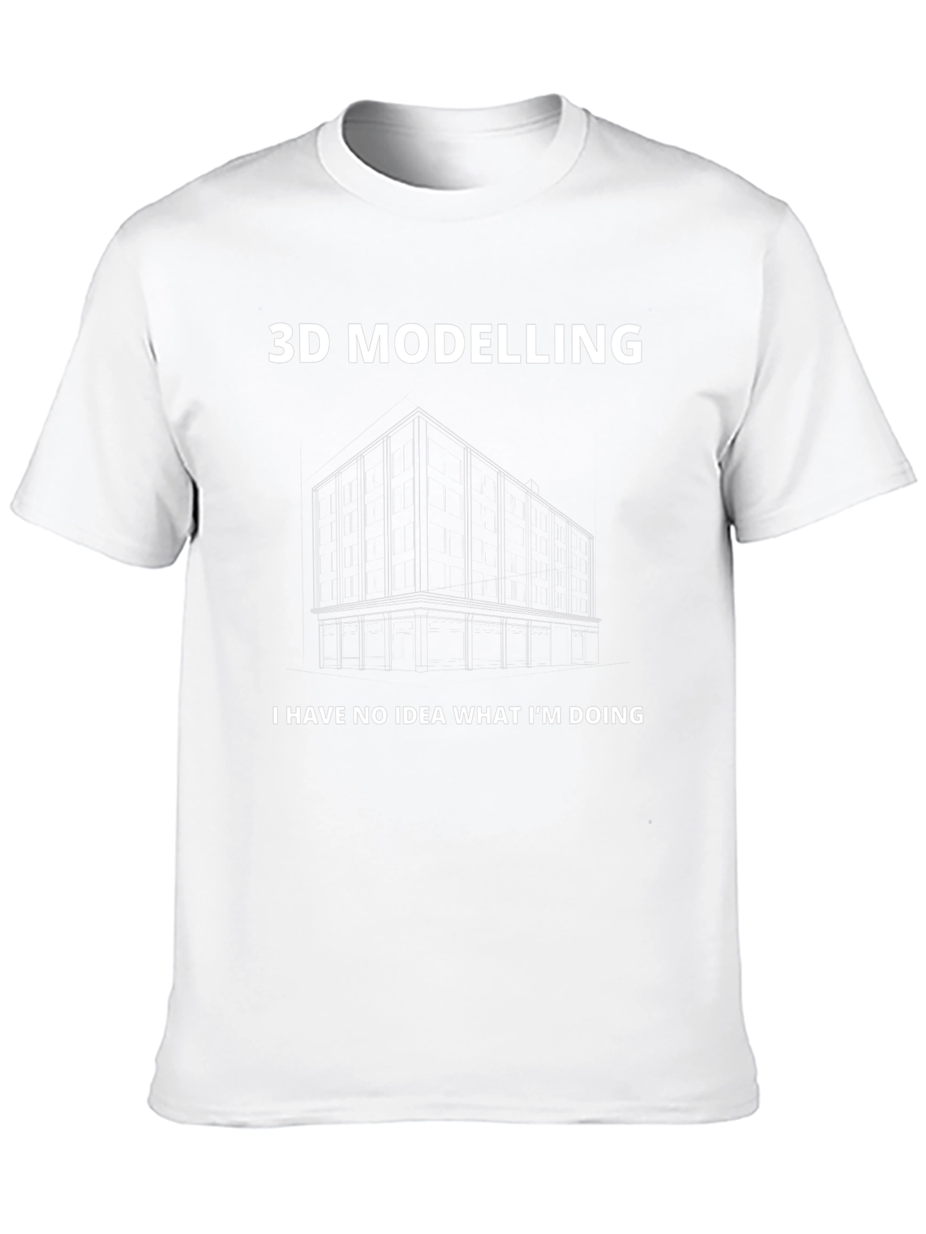 3D Modelling Black T-Shirt - Funny Graphic Tee