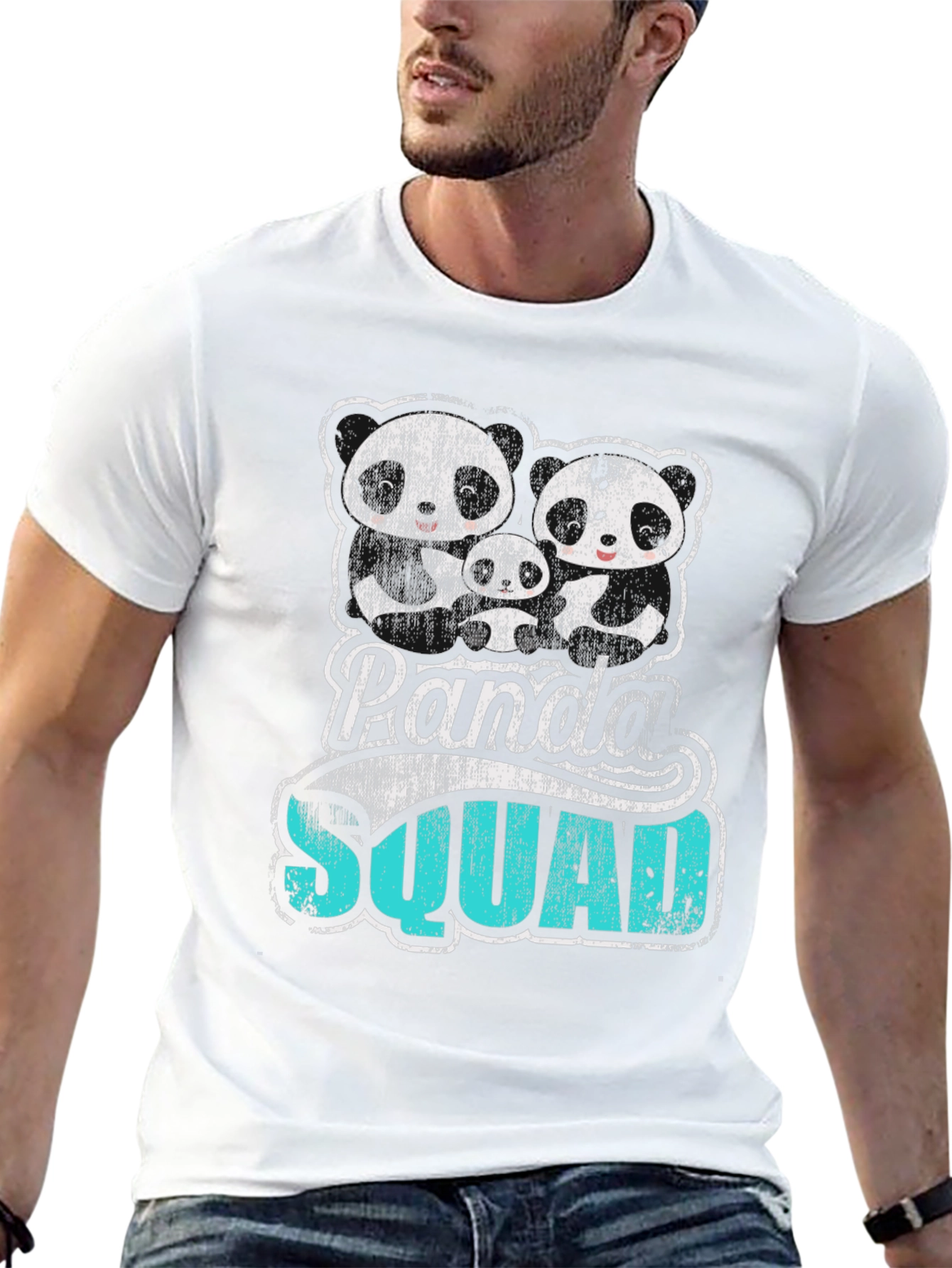 Panda Squad Graphic Tee - Cute Family T-Shirt