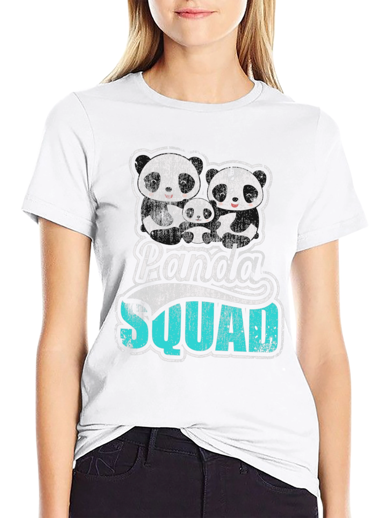 Panda Squad Graphic Tee - Cute Family T-Shirt