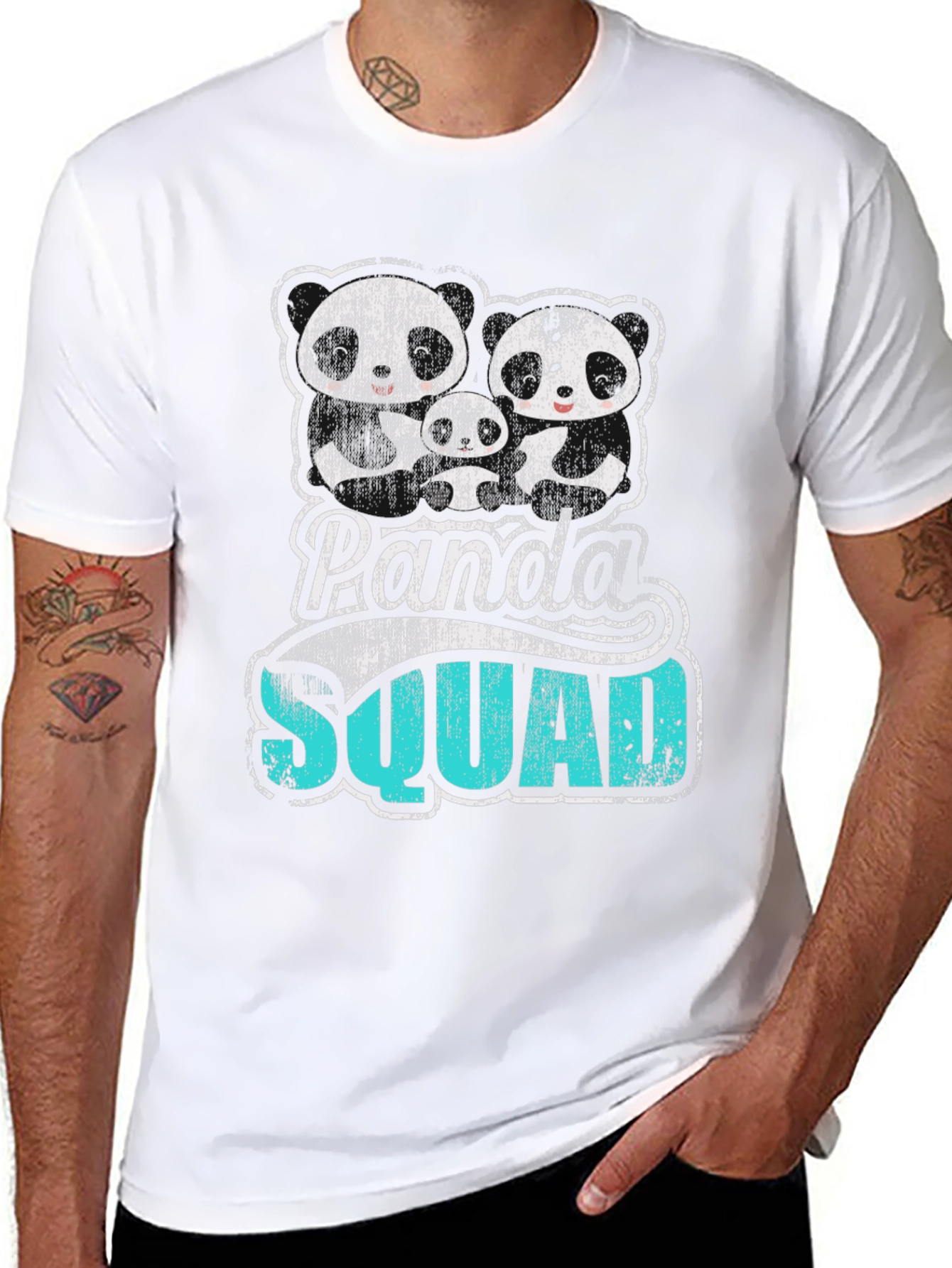 Panda Squad Graphic Tee - Cute Family T-Shirt