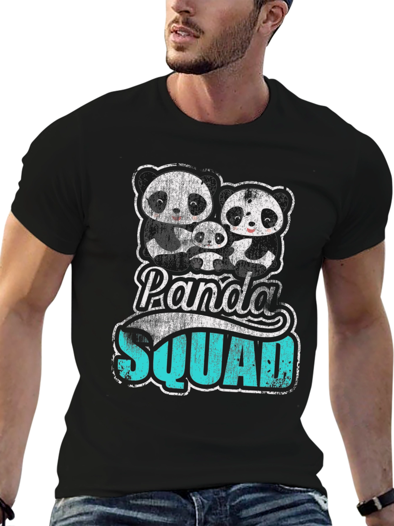 Panda Squad Graphic Tee - Cute Family T-Shirt