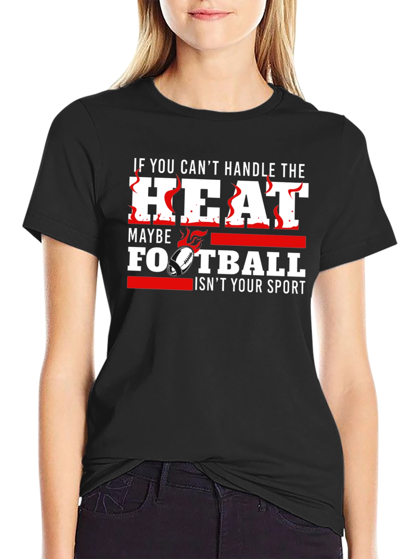 Heat Football Graphic Tee - Black