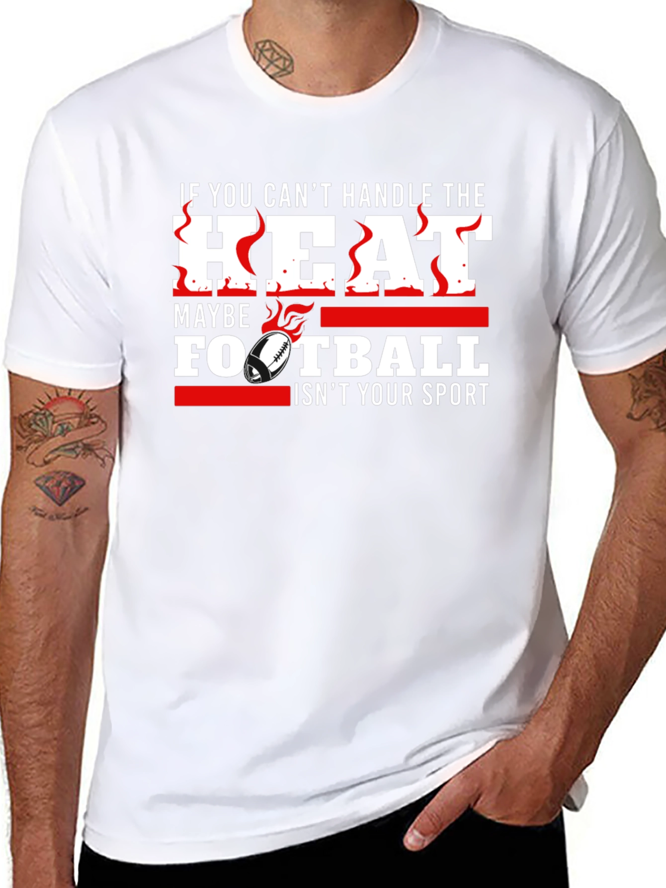 Heat Football Graphic Tee - Black