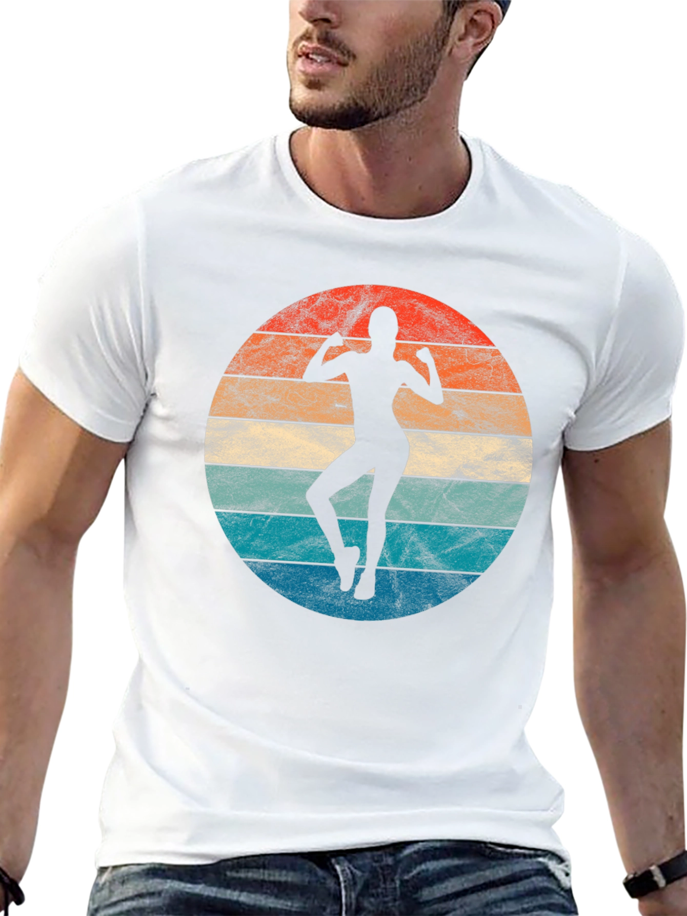 Retro Fitness T-Shirt - Gym Workout Tee