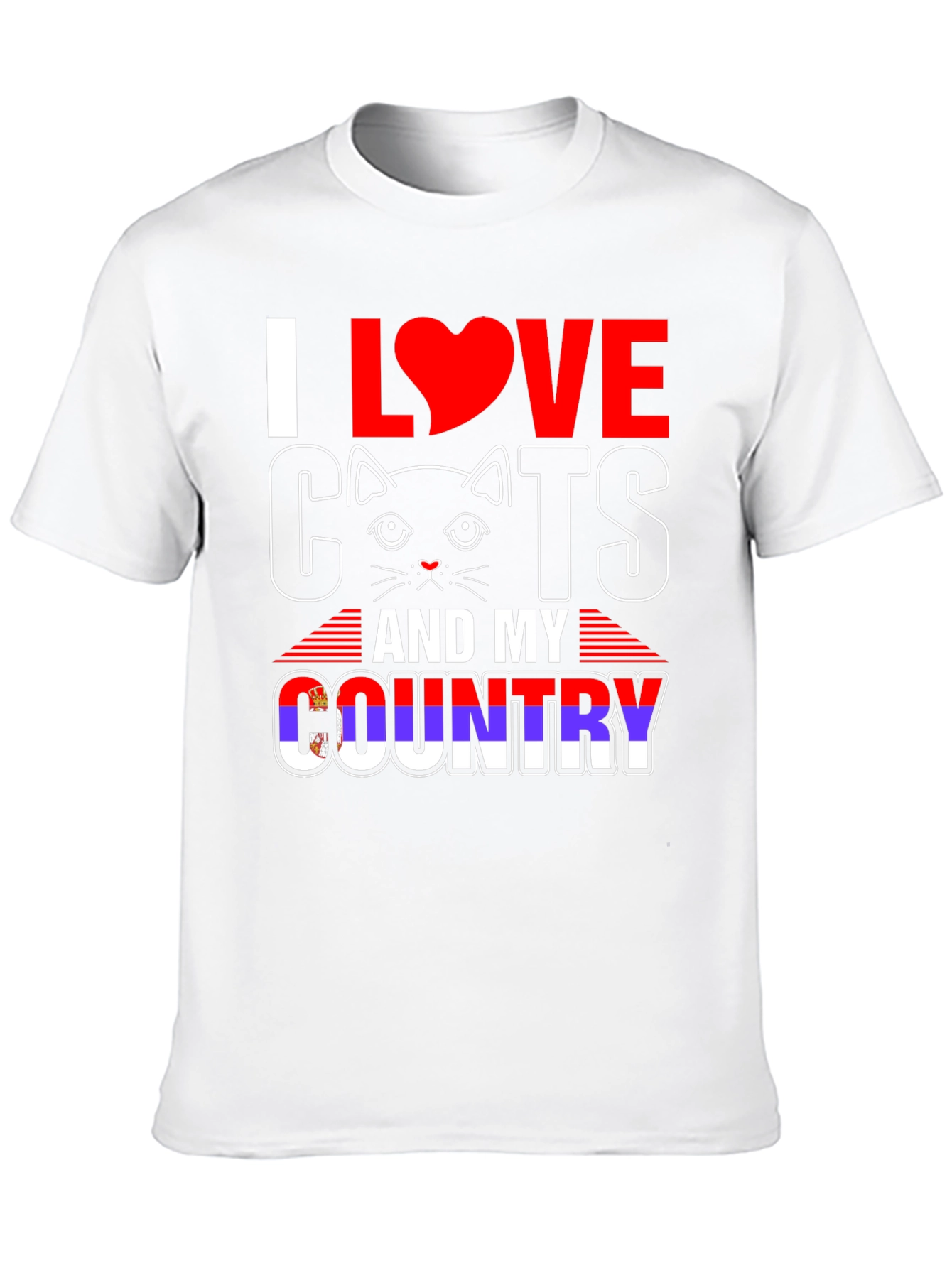 I Love Cats and My Country T-Shirt