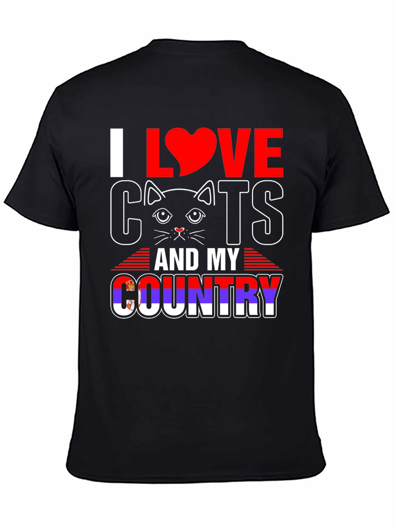 I Love Cats and My Country T-Shirt
