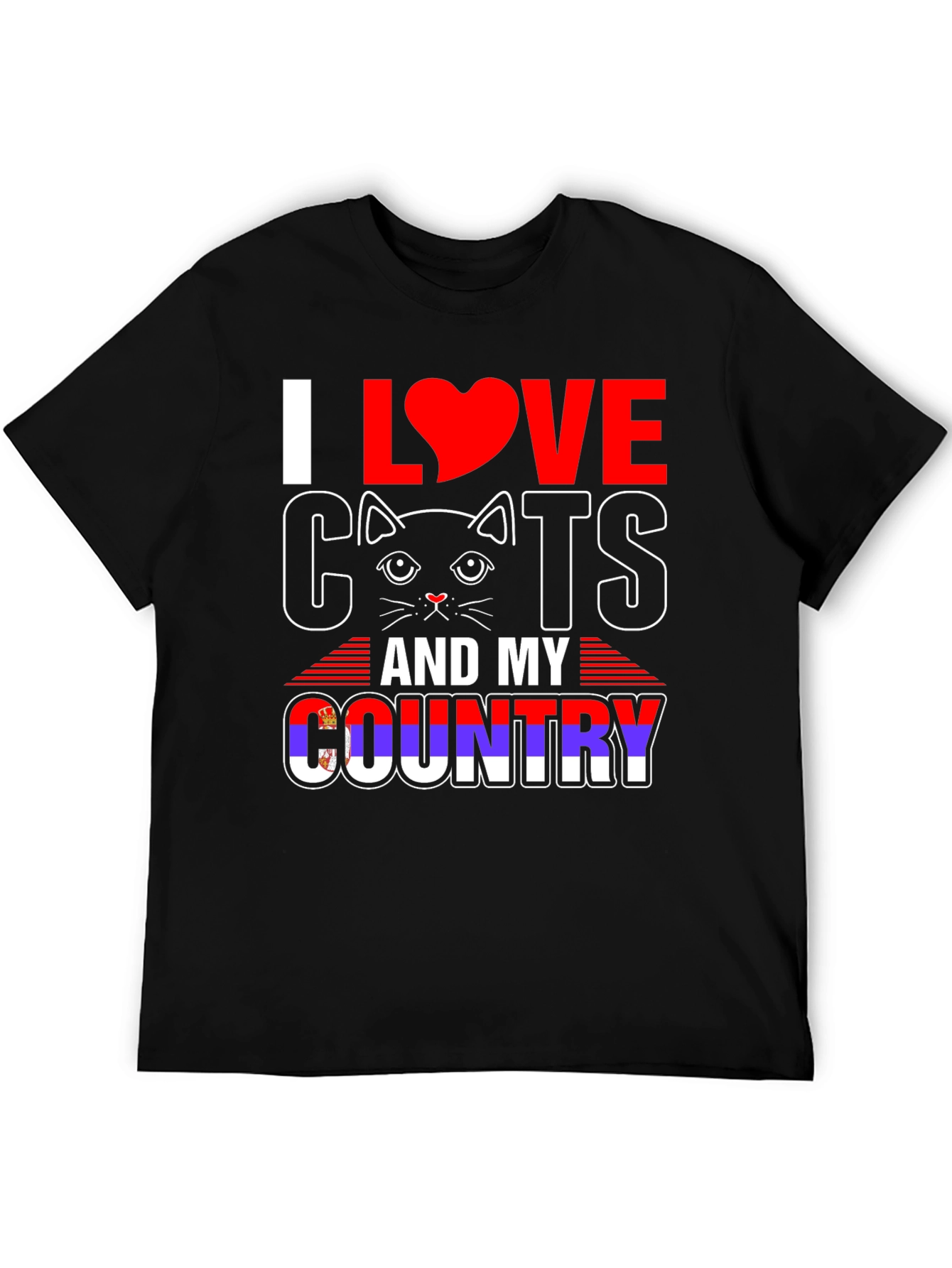 I Love Cats and My Country T-Shirt