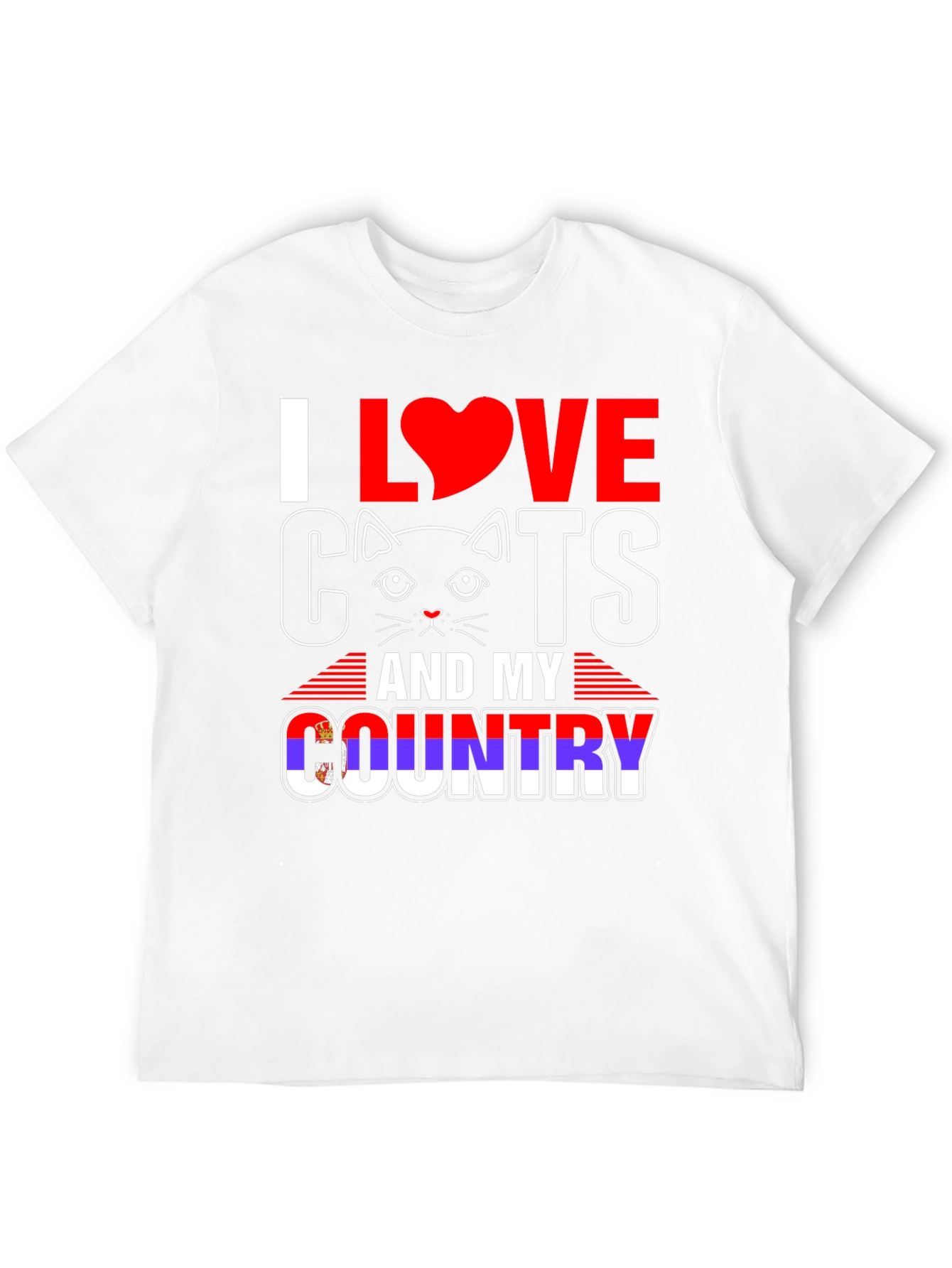 I Love Cats and My Country T-Shirt