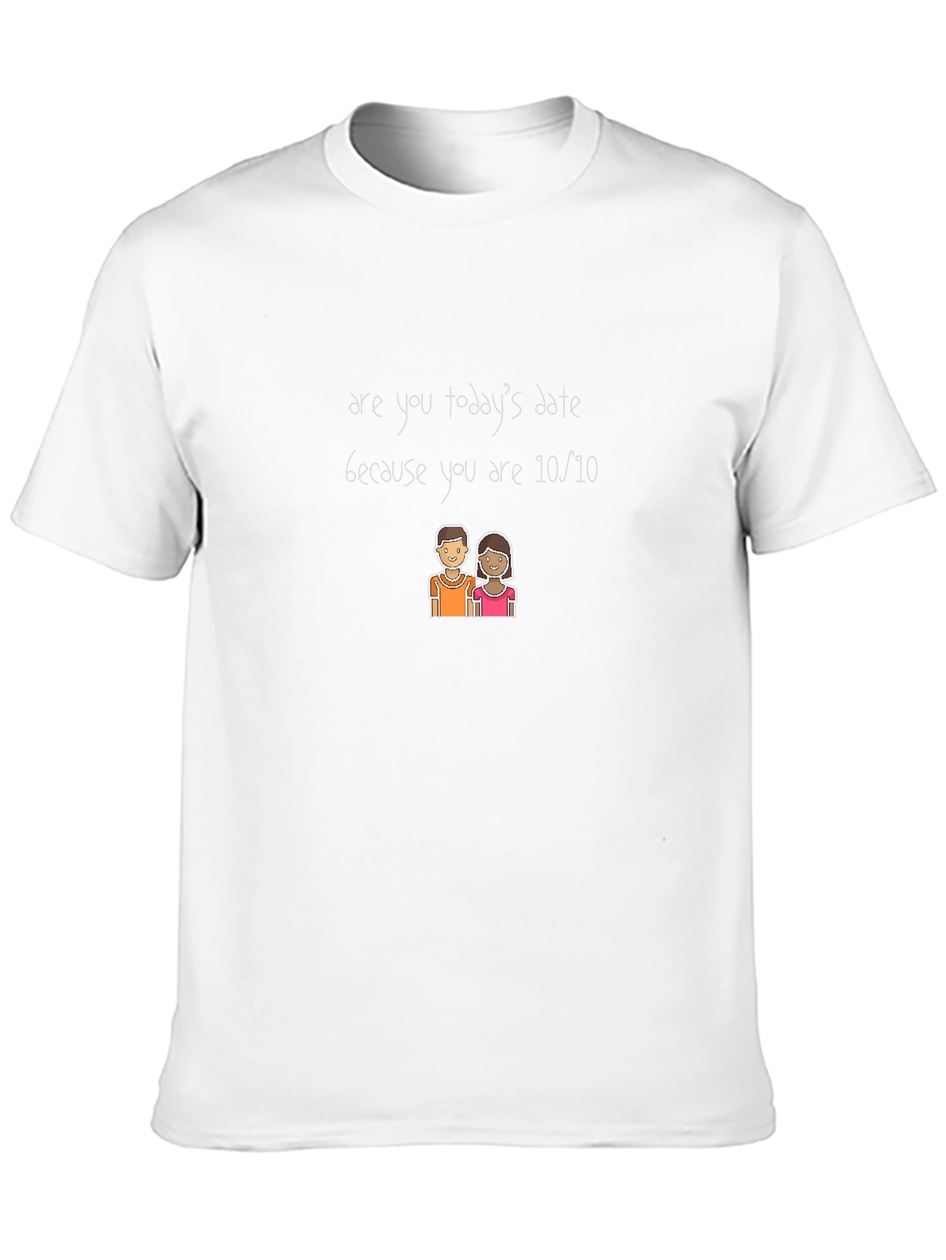 Funny 10/10 Date Black T-Shirt