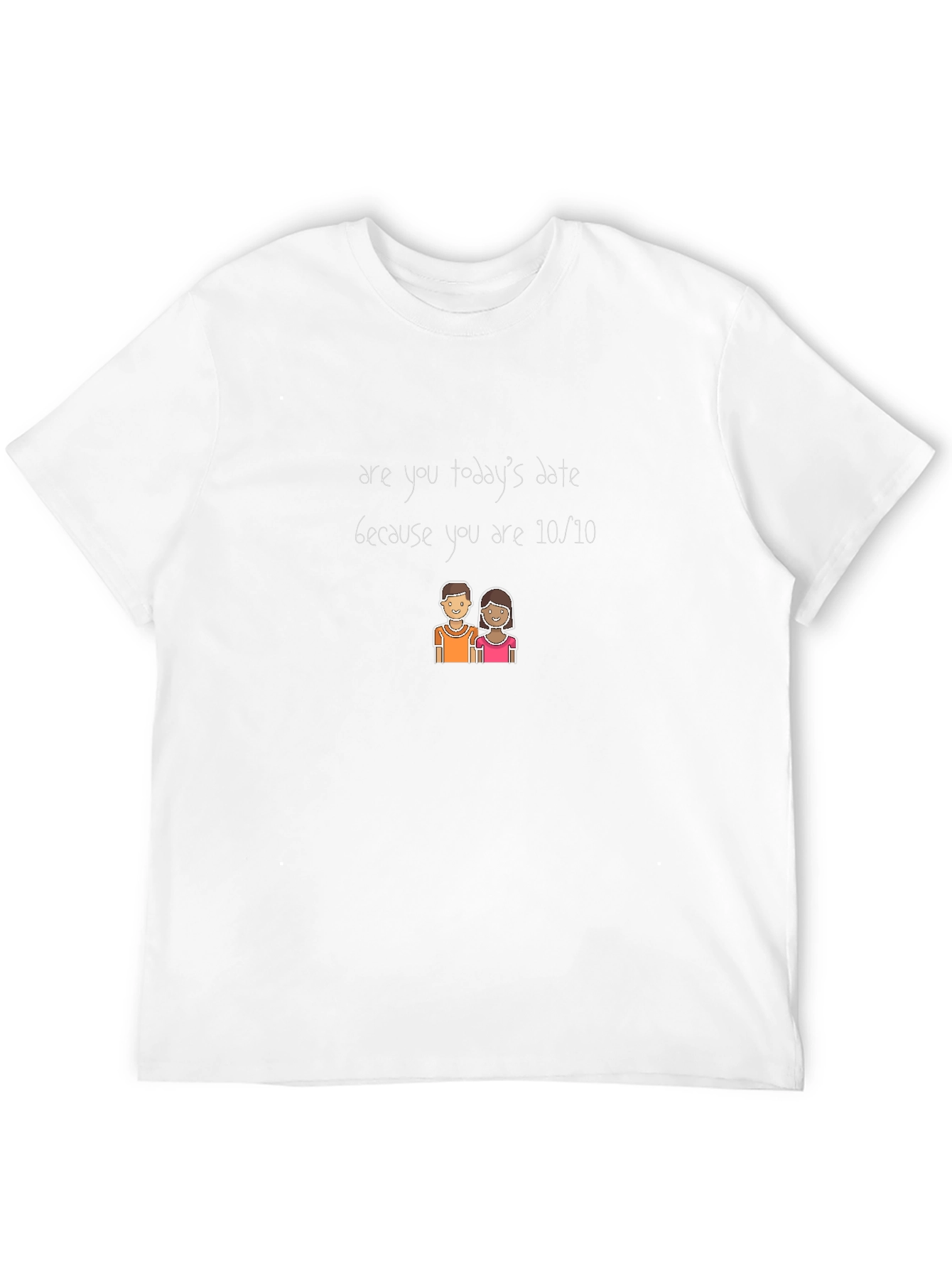 Funny 10/10 Date Black T-Shirt