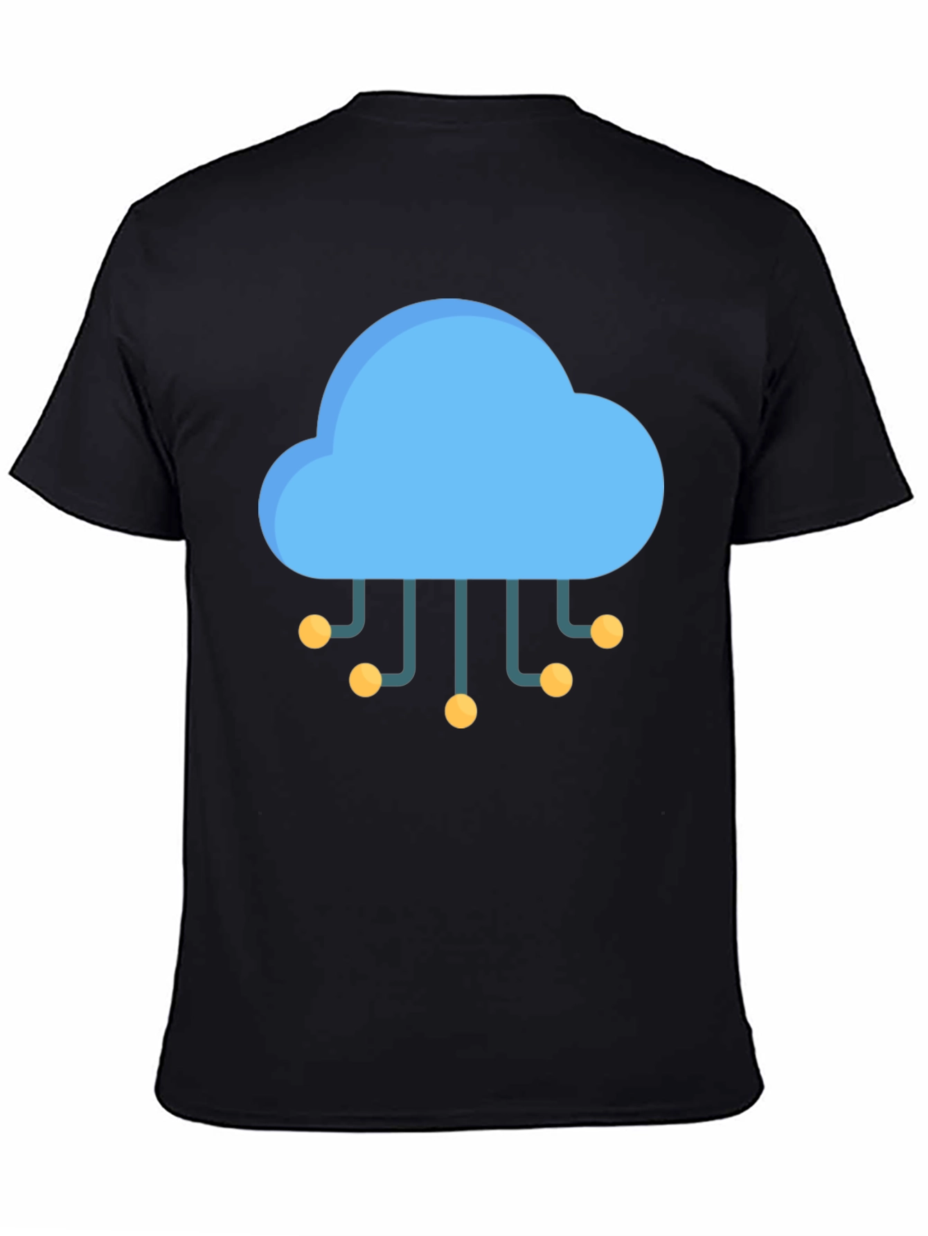 Cloud Tech Black T-Shirt