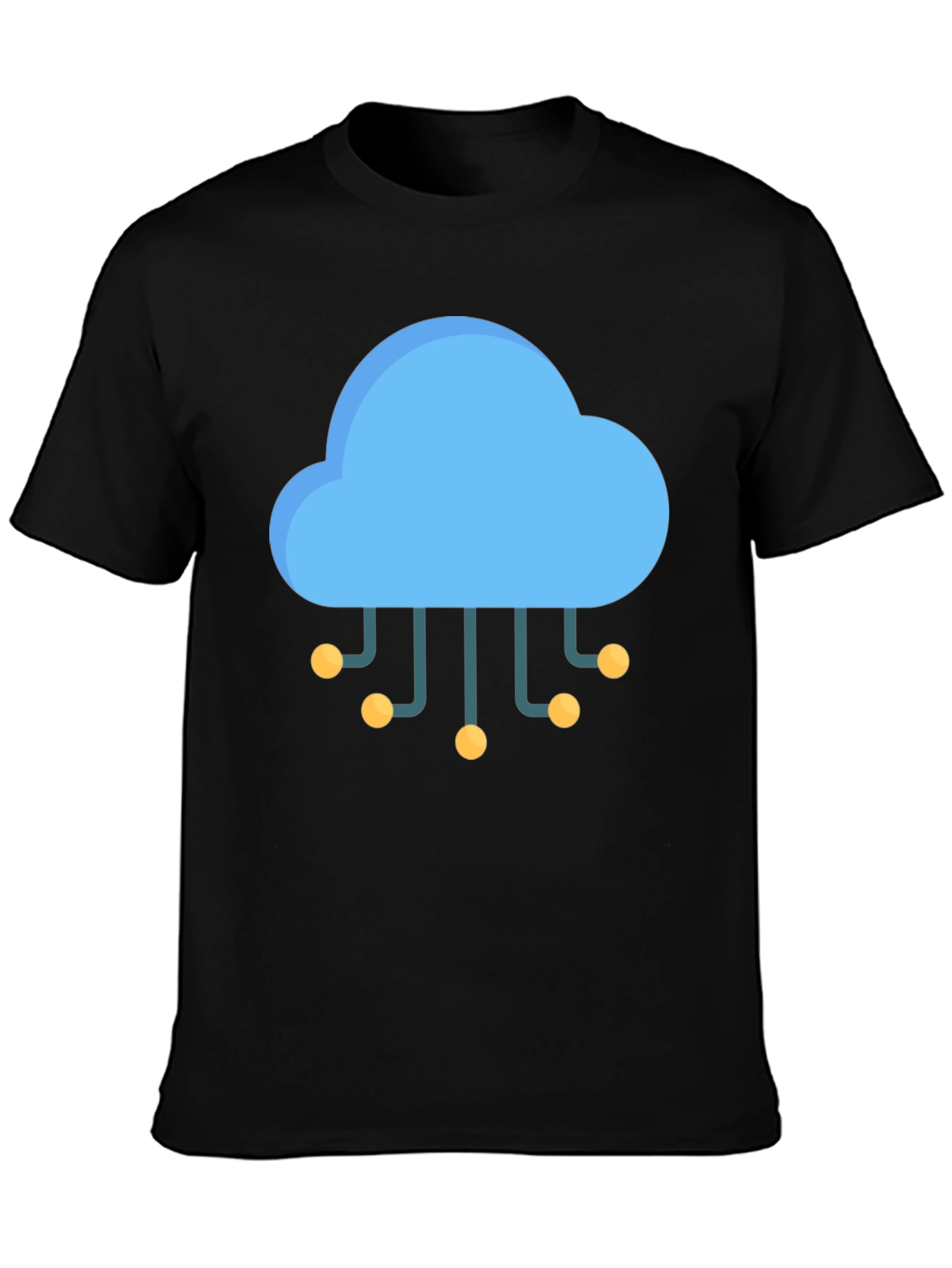 Cloud Tech Black T-Shirt