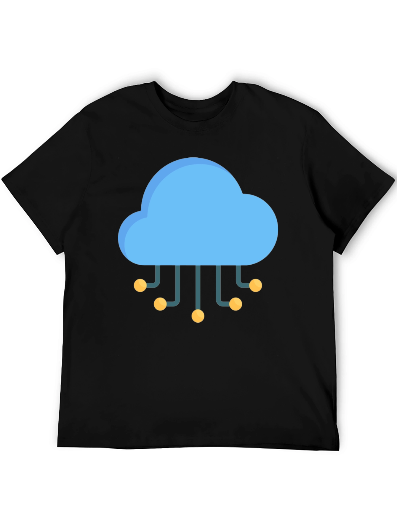 Cloud Tech Black T-Shirt