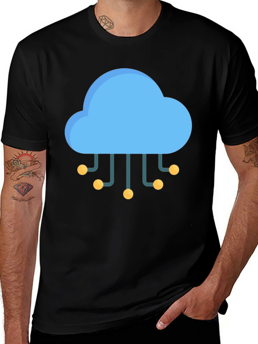Cloud Tech Black T-Shirt