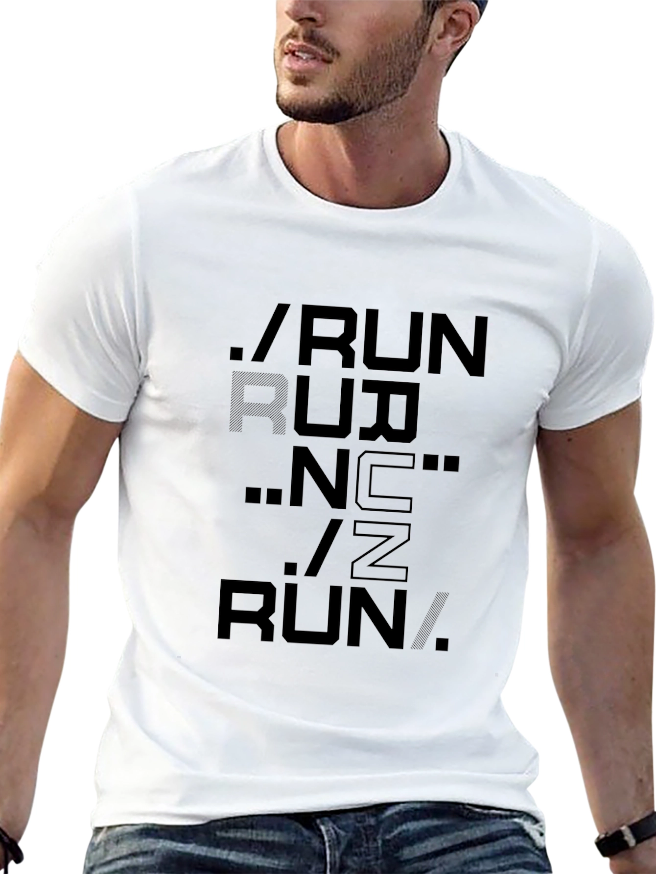 Run Graphic T-Shirt - Black