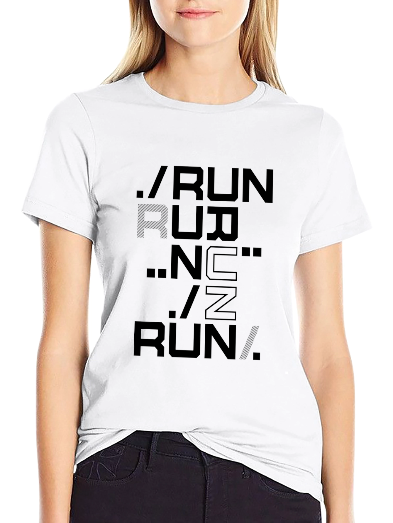 Run Graphic T-Shirt - Black